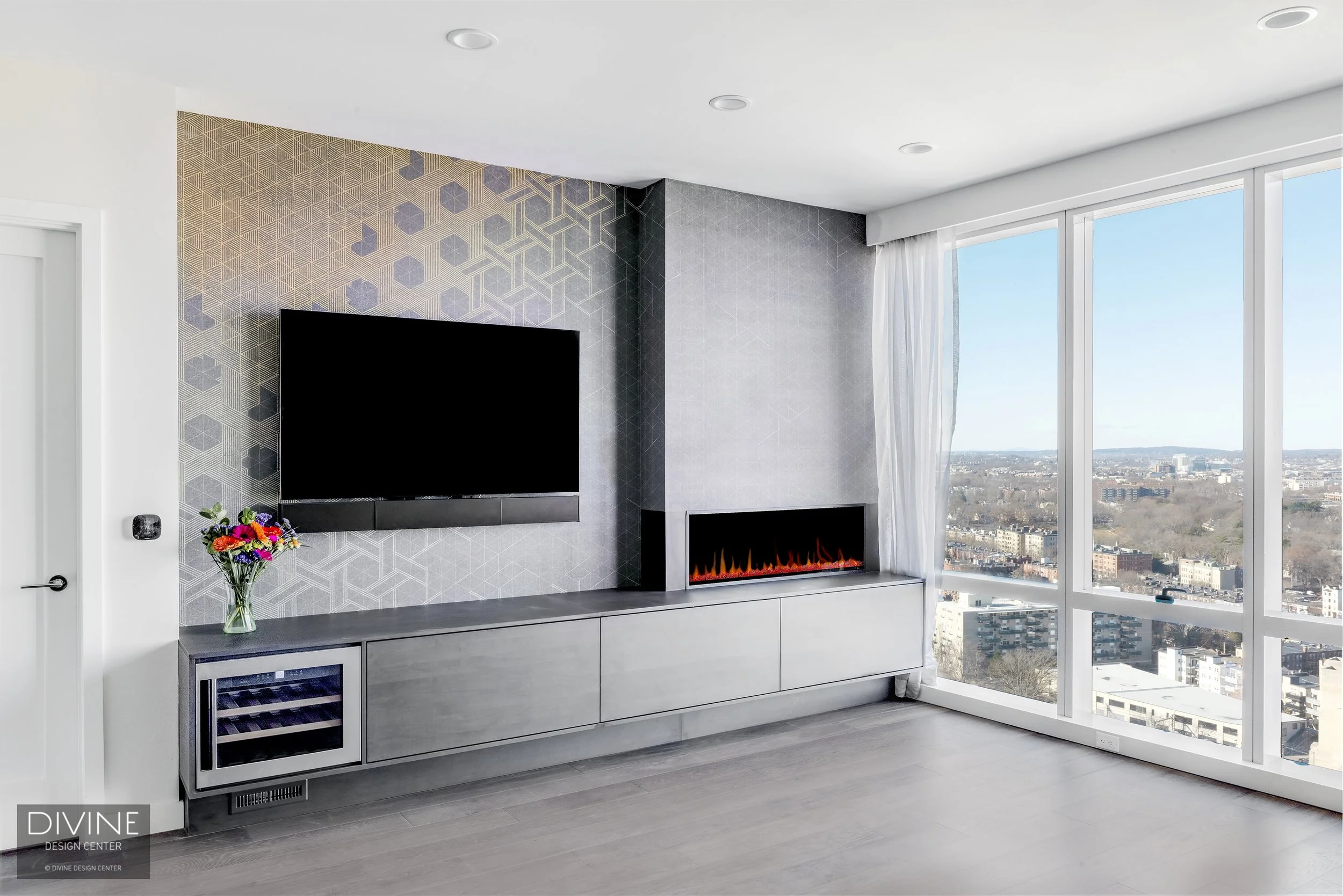 Pierce Boston Fireplace Wall Unit Divine Design Center