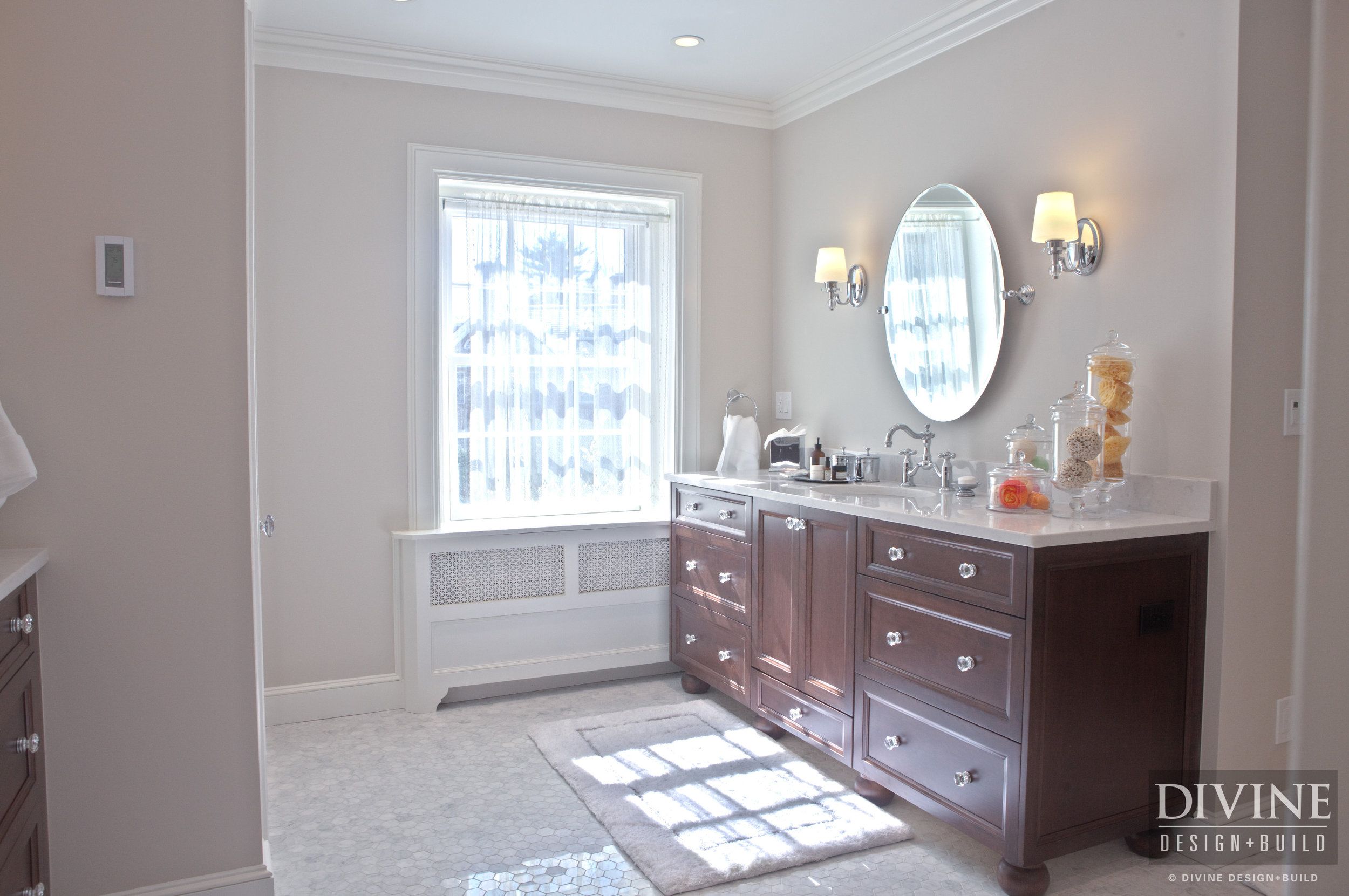 Boston Brookline Elegant Traditional Master Bathroom Suite