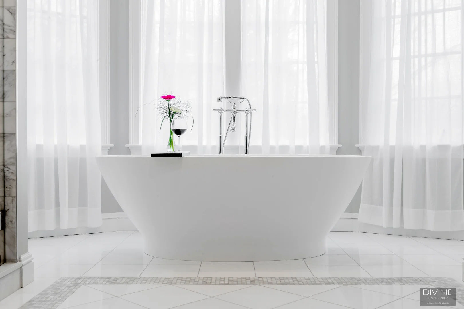 Boston Weston Traditional Transitional Master Suite — Divine Design Center