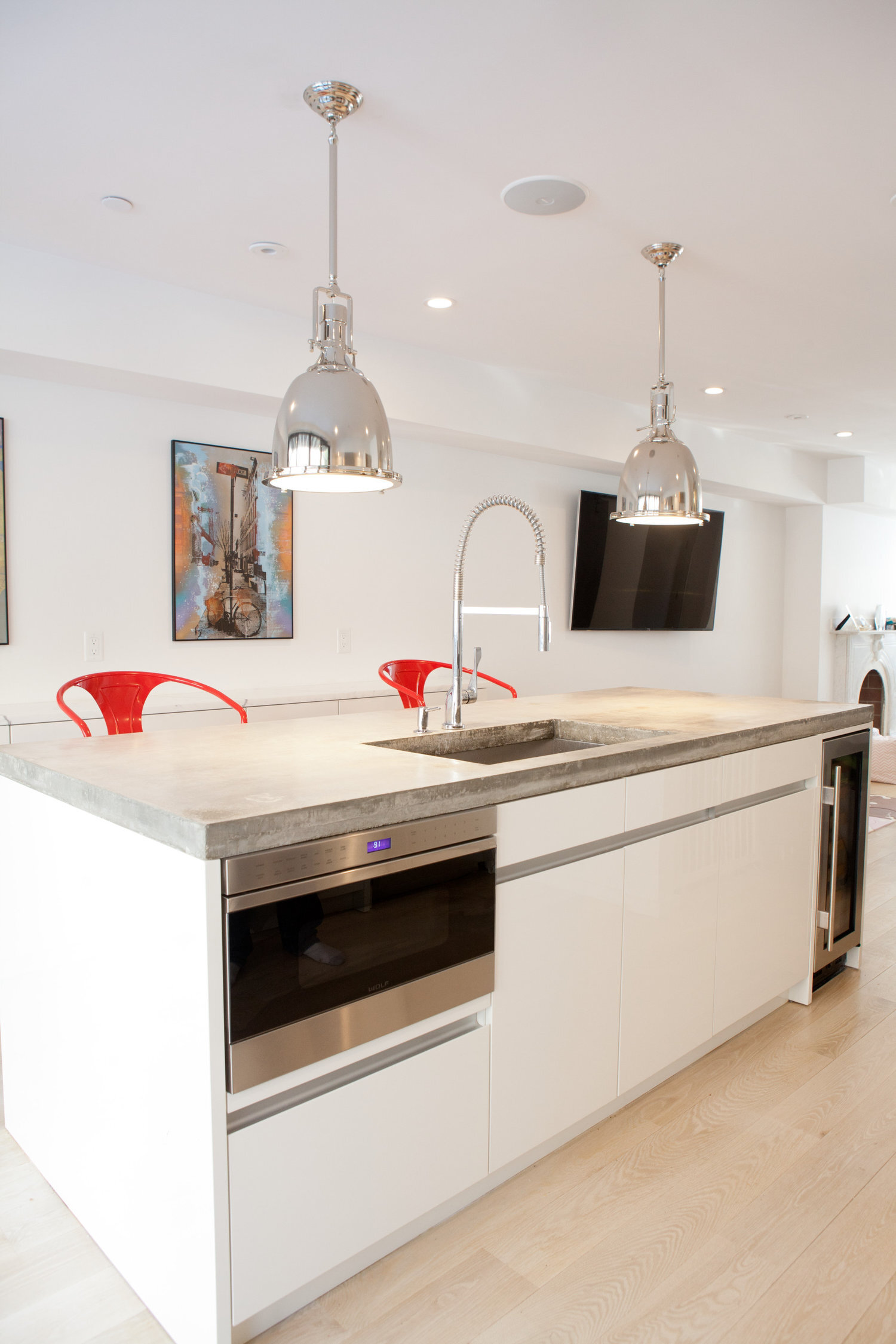 Boston South End Contemporary Kitchen Divine Design Center