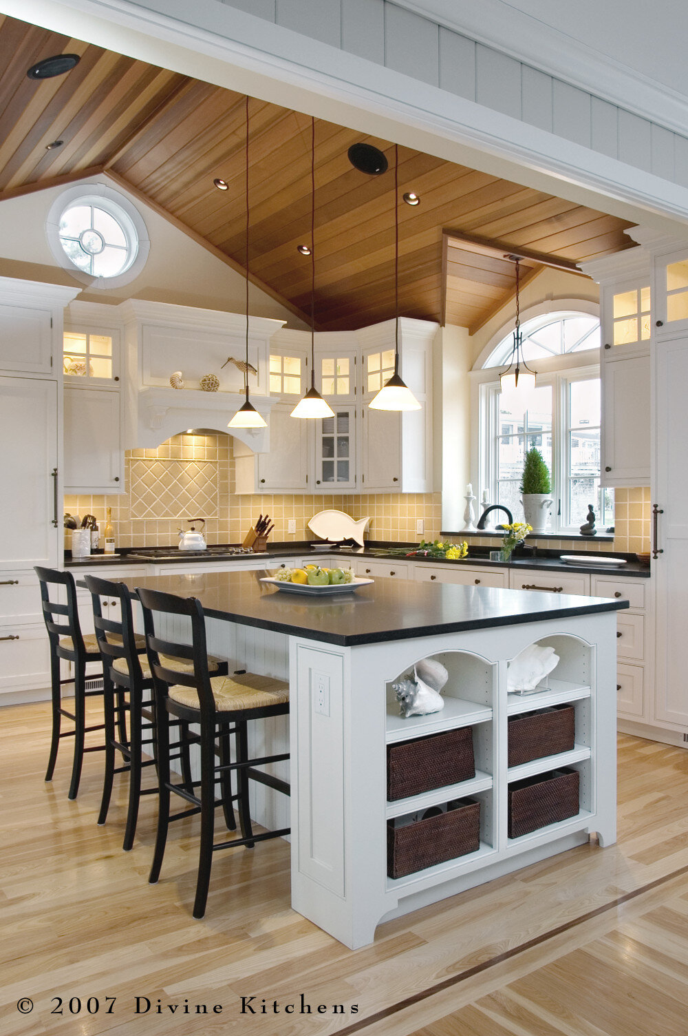Cape Cod Transitional Traditional Kitchen Beadboard Ceiling Divine Design Center