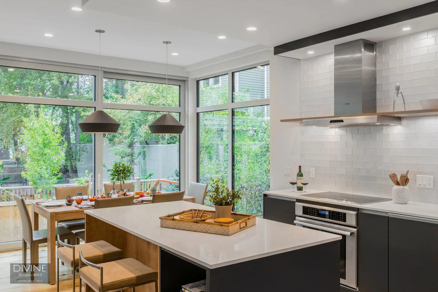 CAMBRIDGE MULTI-UNIT DEVELOPMENT MODERN LEICHT KITCHEN WOOD ACCENTS