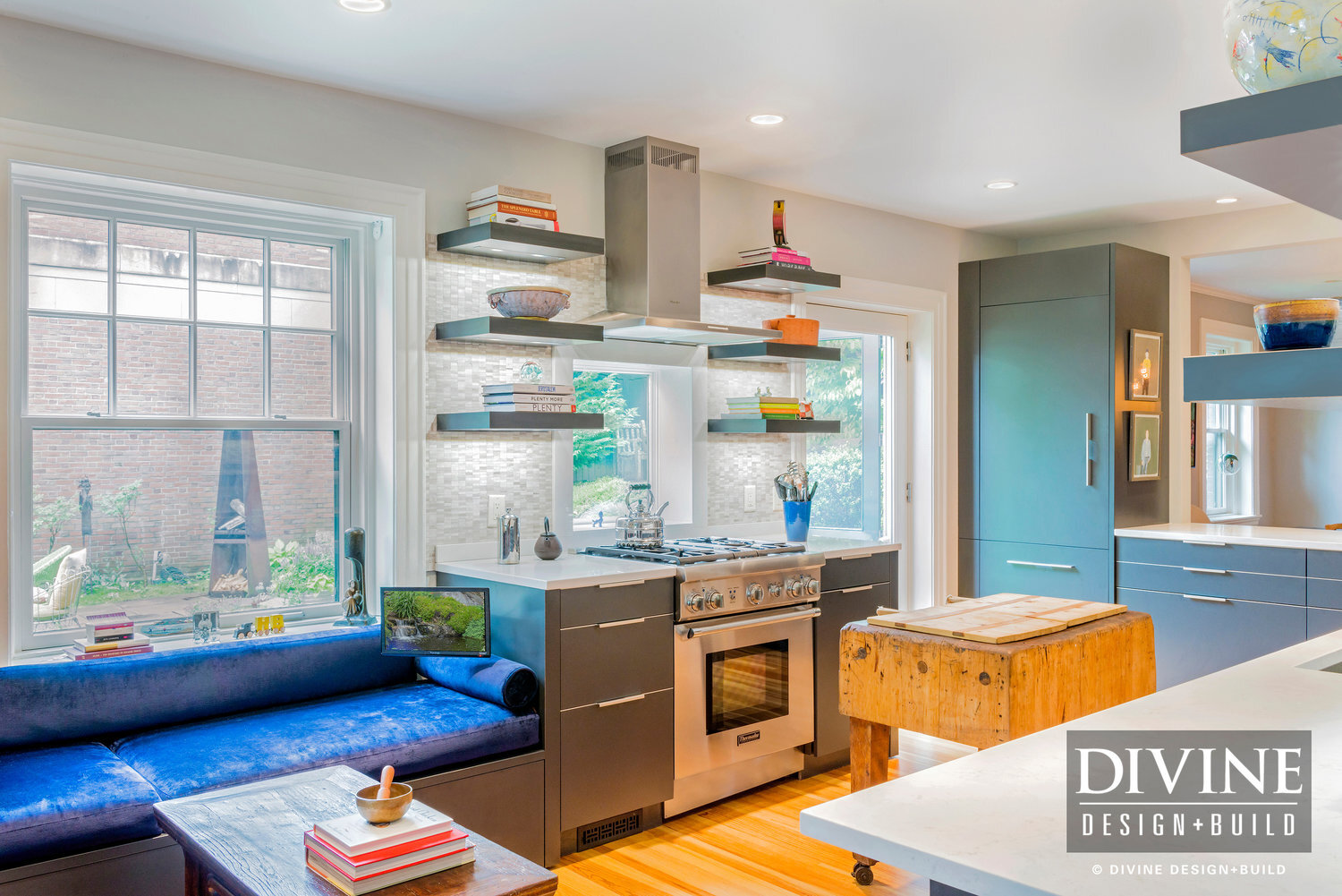 BOSTON WINCHESTER MODERN TRANSITIONAL ECLECTIC LEICHT KITCHEN