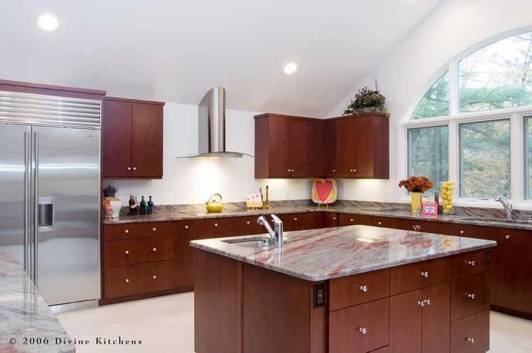 modern kitchen with cherry wood cabinets boston metrowest modern contemporary cherry kitchen modern kitchen with cherry wood cabinets boston metrowest modern contemporary cherry kitchen