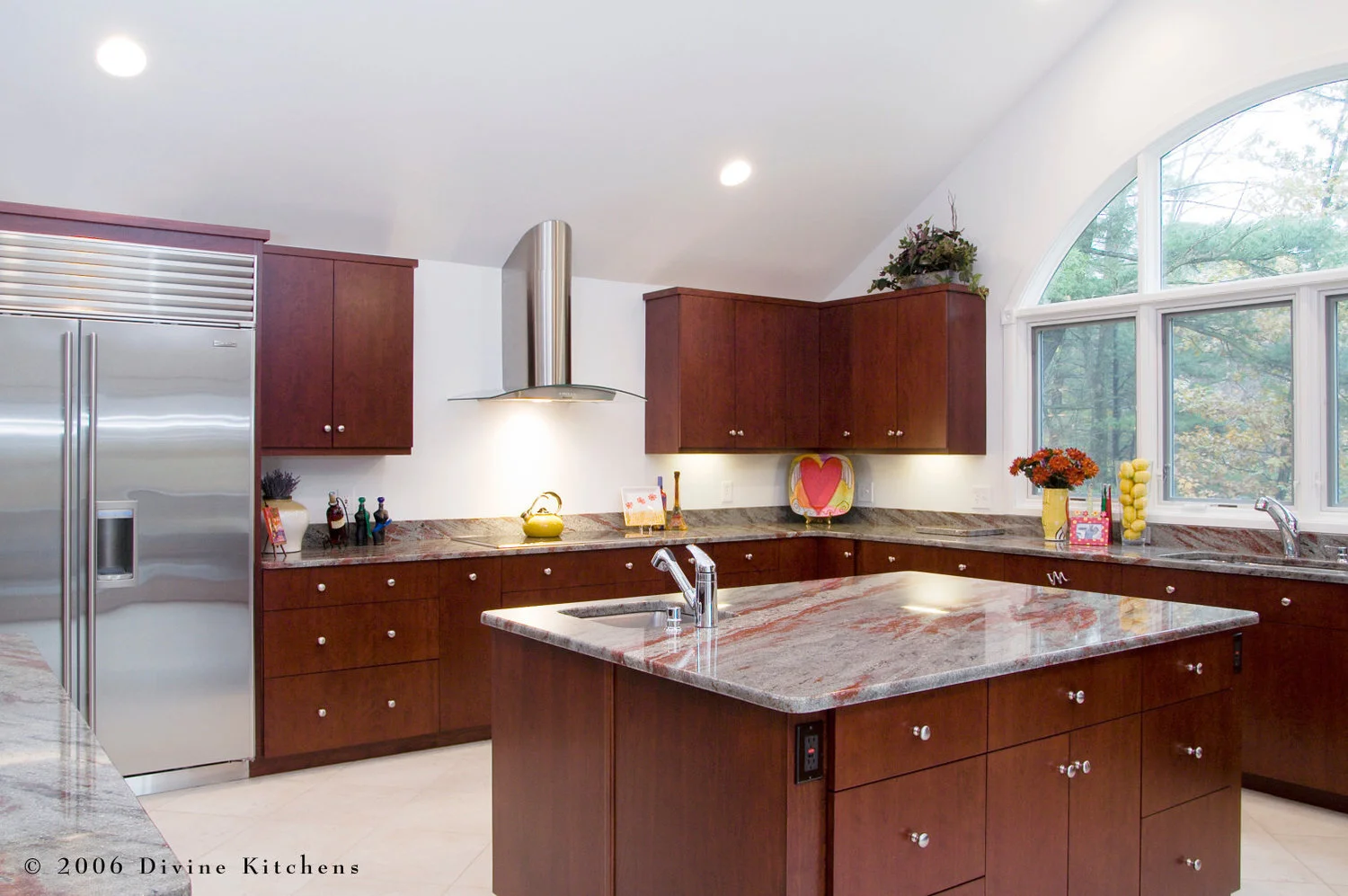 BOSTON METROWEST MODERN CONTEMPORARY CHERRY KITCHEN