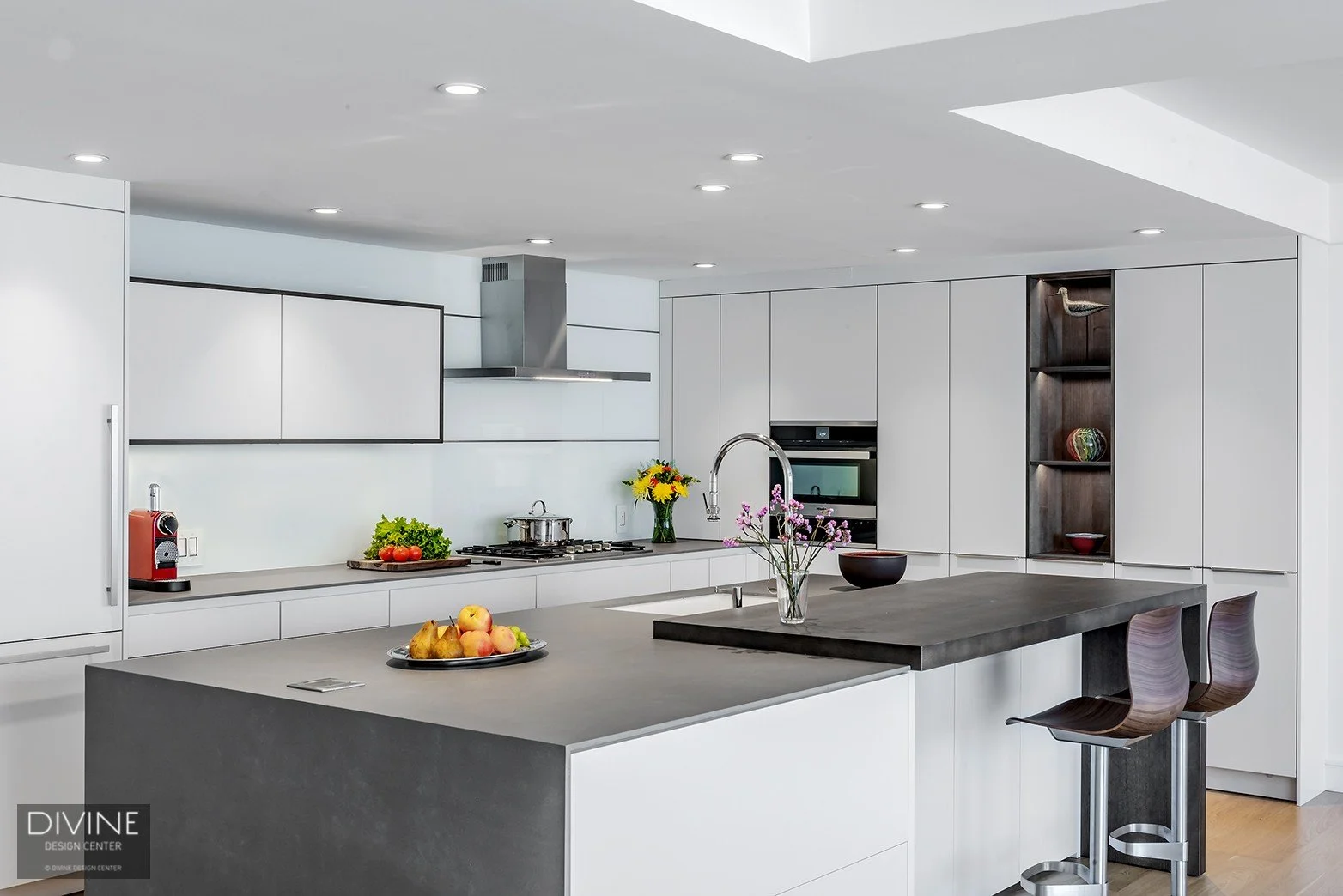 Wharf Boston MA Blue Modern Kitchen