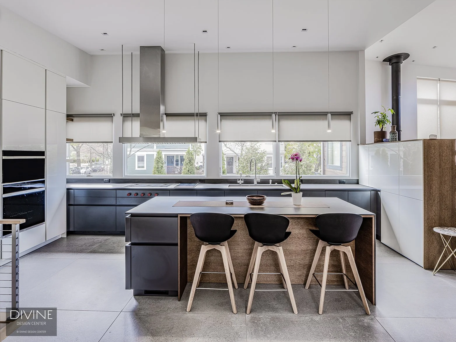 Brookline MA Open-Concept Modern Kitchen
