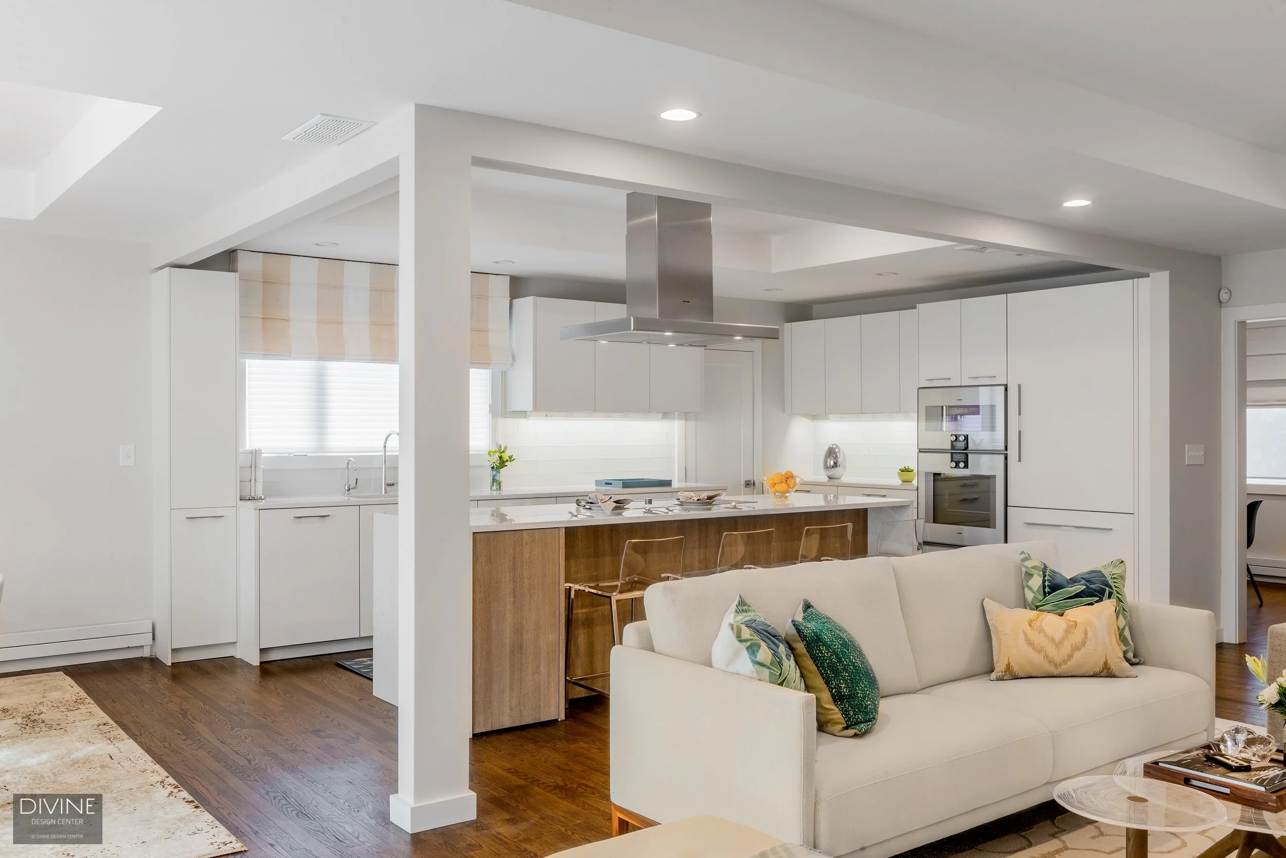 Newton MA Open-Concept Modern Kitchen