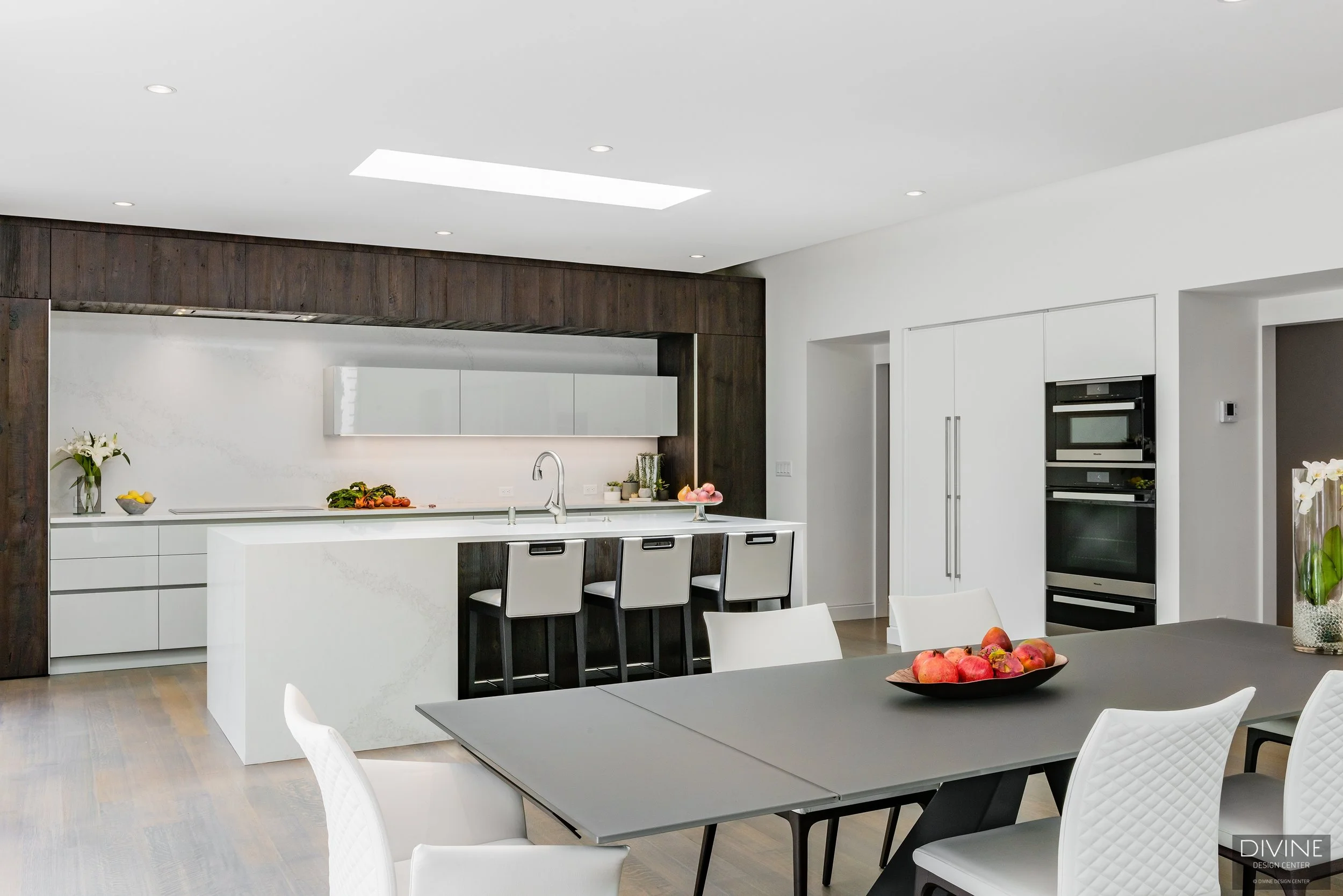 Wellesley MA Minimalist Modern Kitchen — Divine Design Center