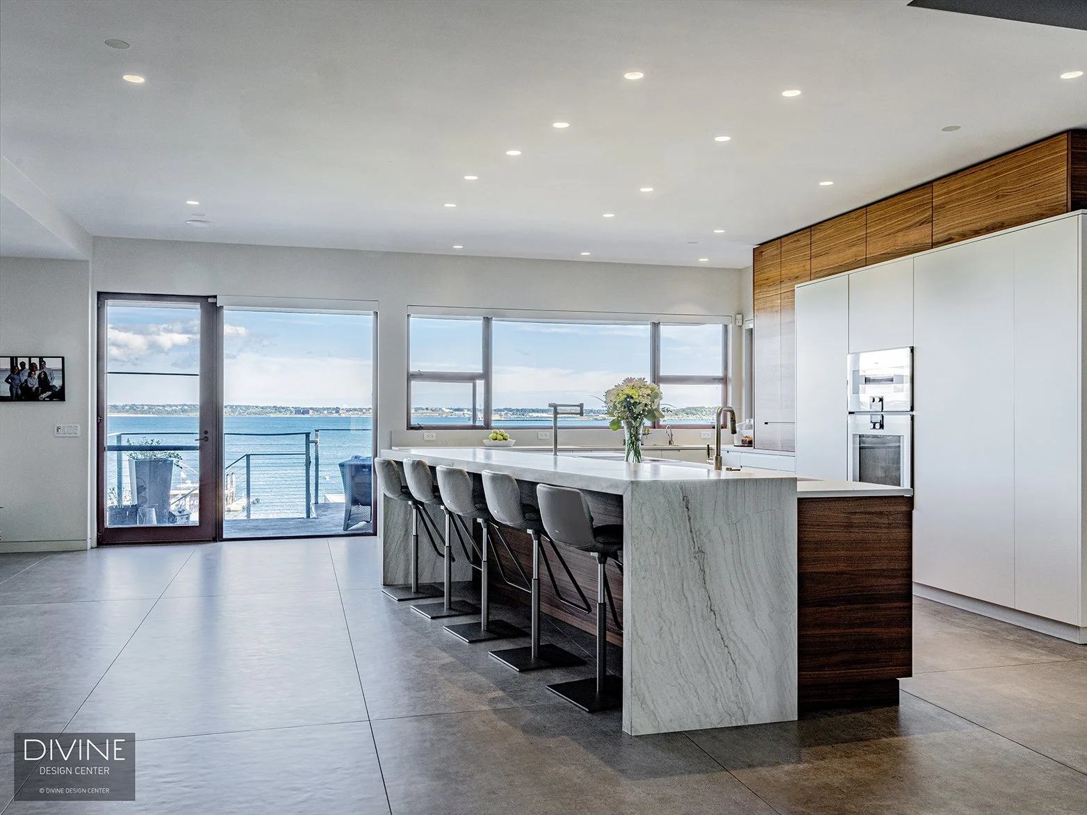 Jamestown RI OpenConcept Modern Kitchen — Divine Design Center