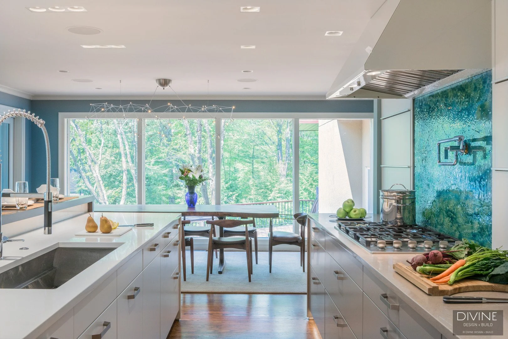 Swampscott Contemporary Modern Kitchen — Divine Design Center