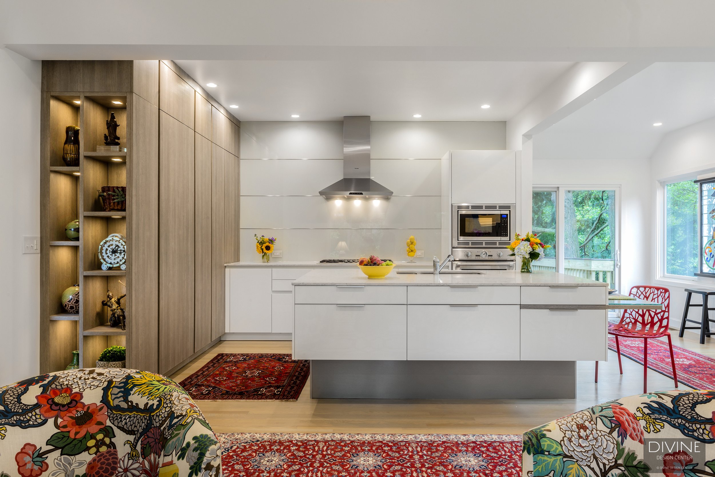 Brookline MA Open-Concept Modern Kitchen — Divine Design Center