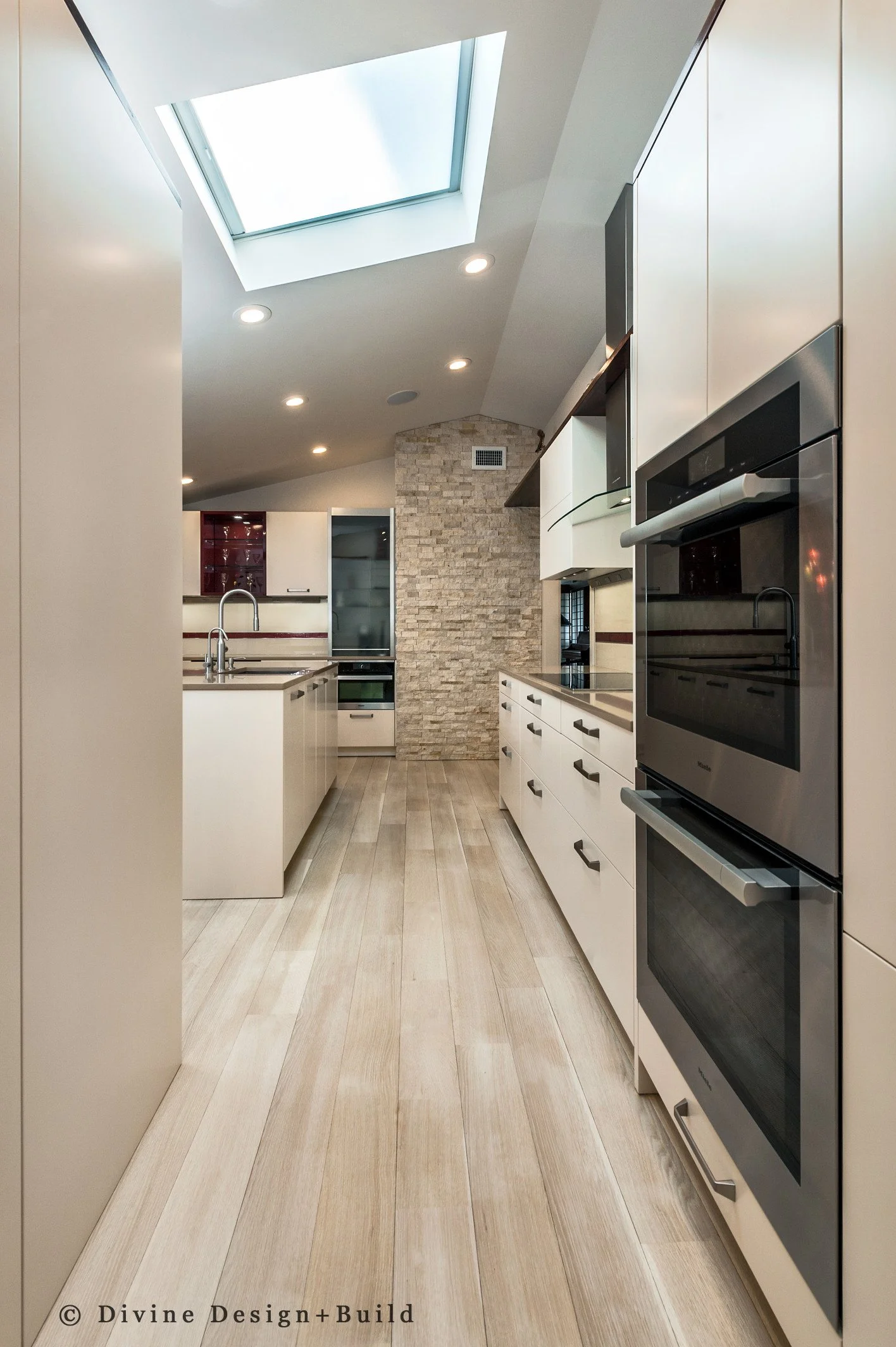 Boston White Transitional Kitchen — Divine Design Center