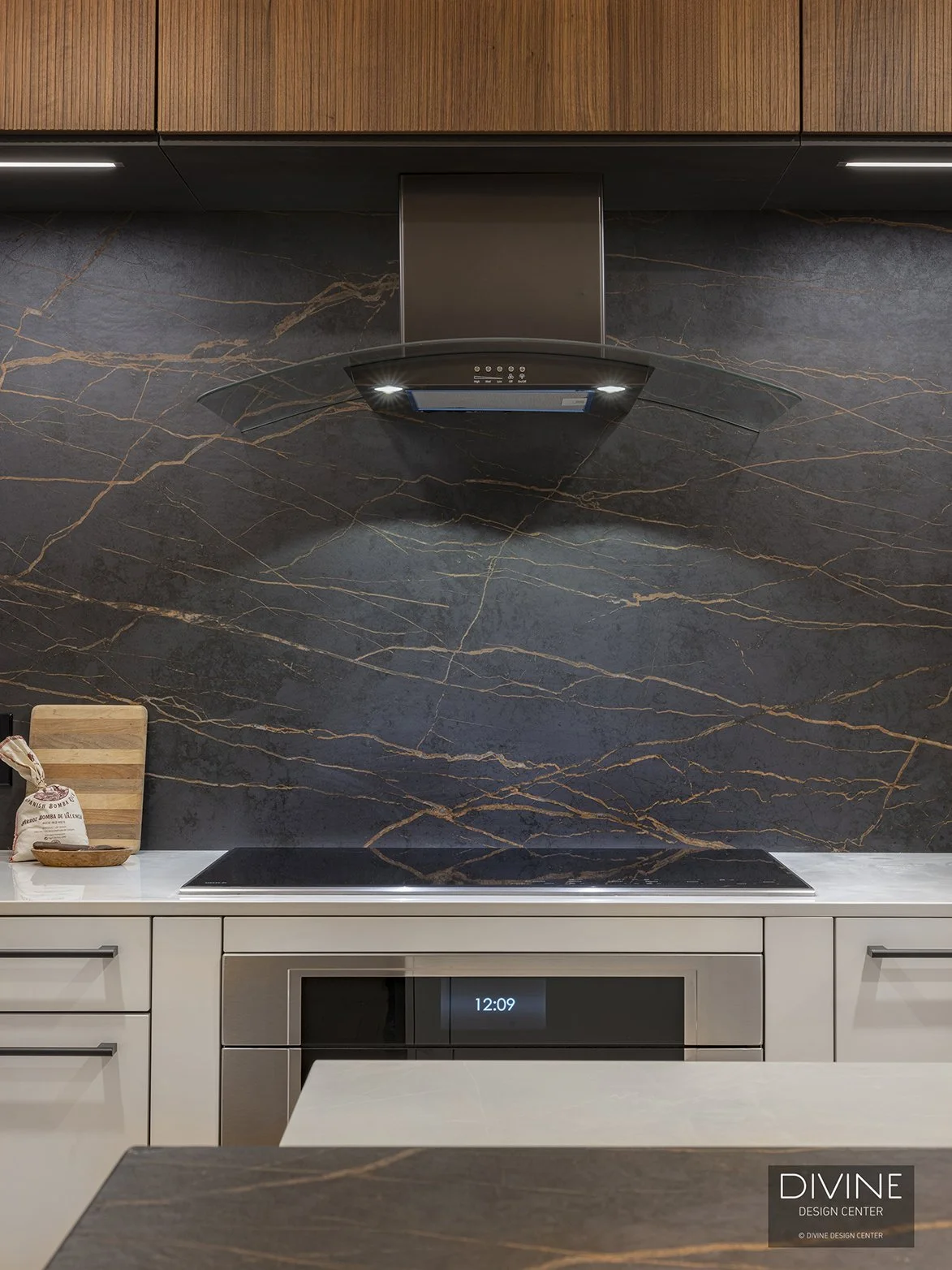 Kitchen Angled View Boston South End Modern Kitchen with Angled Countertop — Divine Design ...
