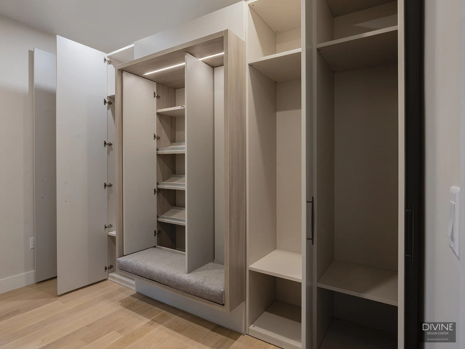 Boston Weston Modern Farmhouse Mudroom — Divine Design Center