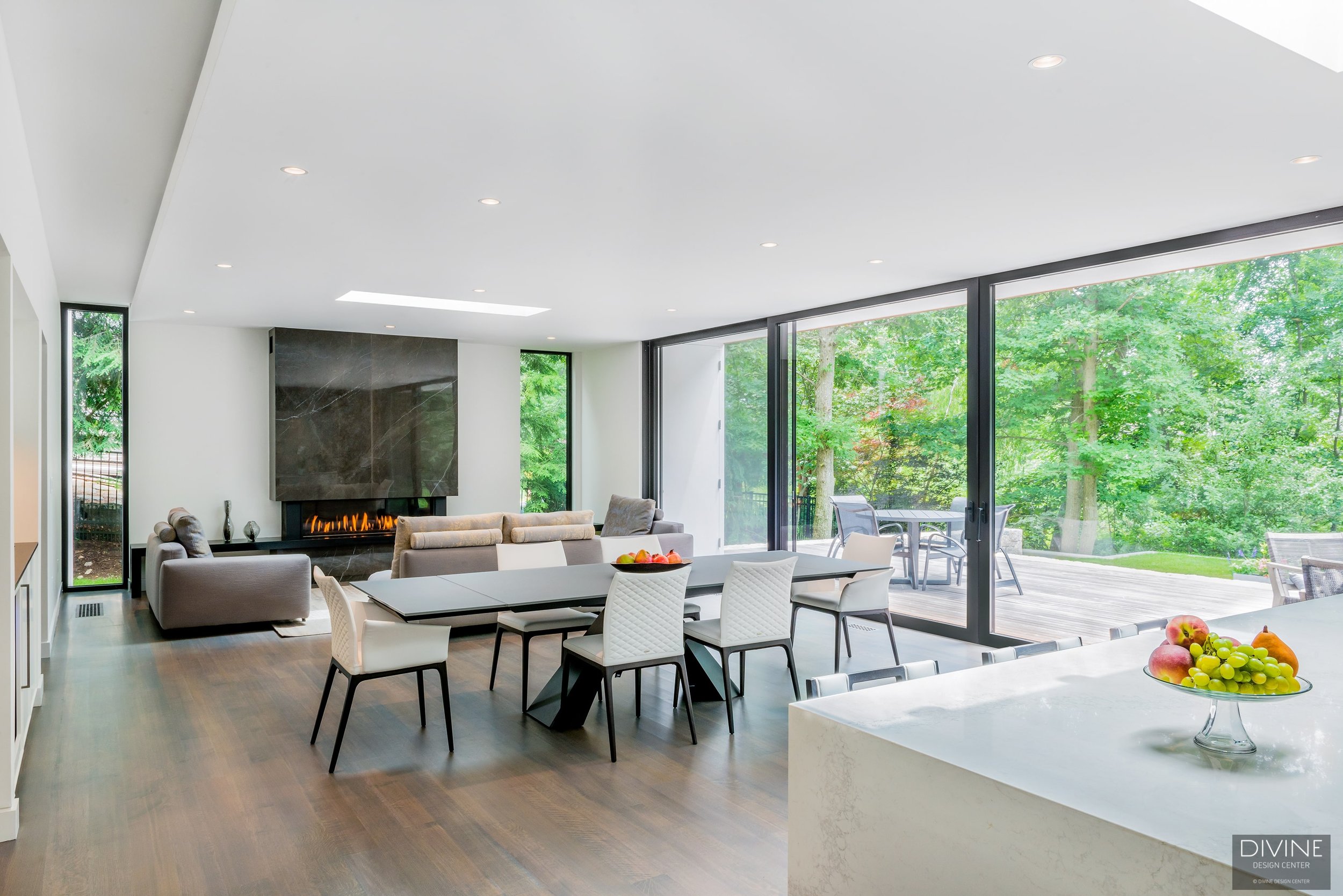 Wellesley Modern Kitchen With Open Living Room Concept