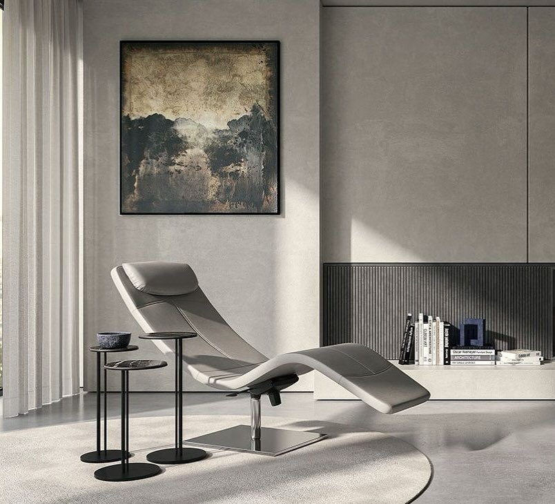 Let yourself be swept away by the sculptural curves and unmistakable personality of this iconic Casanova chaise lounge by @cattelanitalia 
Its entire seat rotates on the steel base to allow for comfortable positioning 🙌 
DM me if you&rsquo;re intere