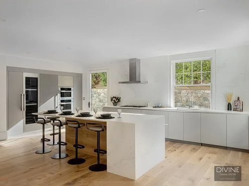 Clean, Modern Grey Kitchen in Lexington, MA