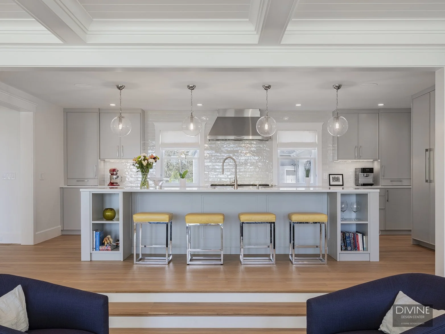 Cotuit, MA Waterfront Transitional Kitchen & Breakfast Room
