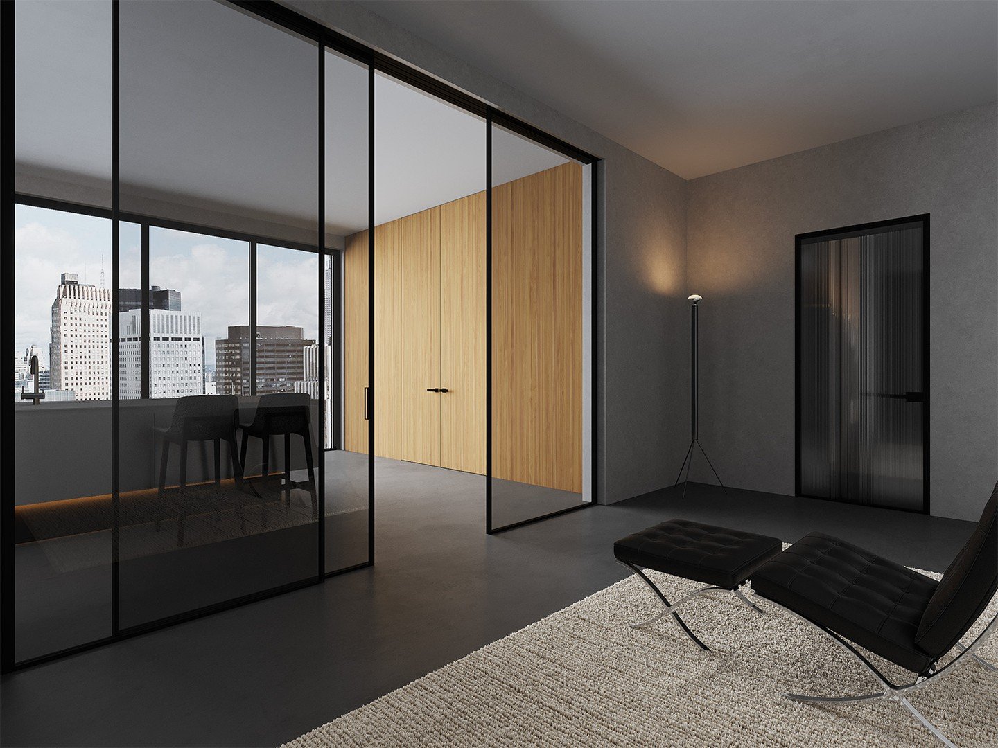 The PRIMA system by @albedmilano doesn't just divide a room &mdash; it sculpts it. Ultra-slim profiles, single glazing, and a minimal rectangular frame that lets light travel freely while still giving every space its own quiet identity. From pocket d