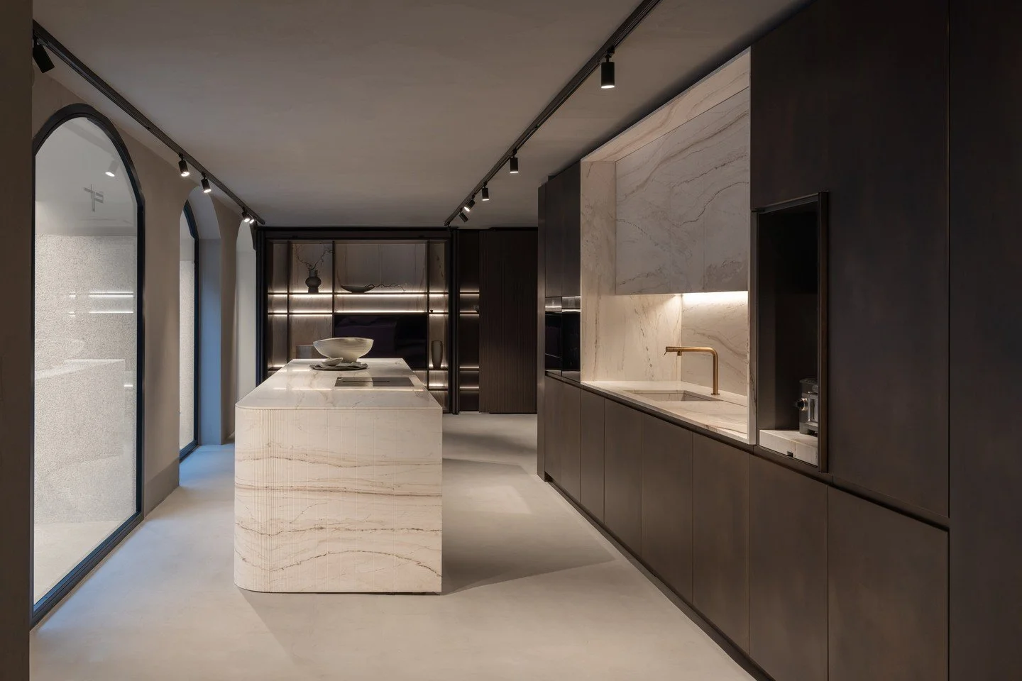 ORIGINE by @thecutkitchenofficial &mdash; grooved surfaces that transform a kitchen into a living play of light. Because the best details are the ones that change.