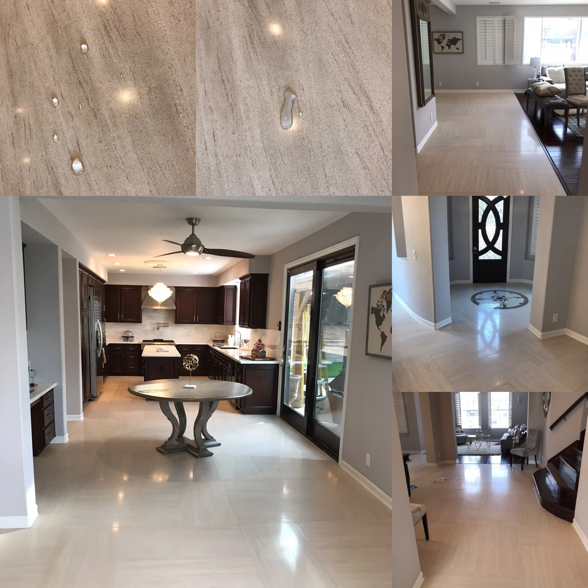 LIMESTONE FLOORING WITH SATIN FINISH