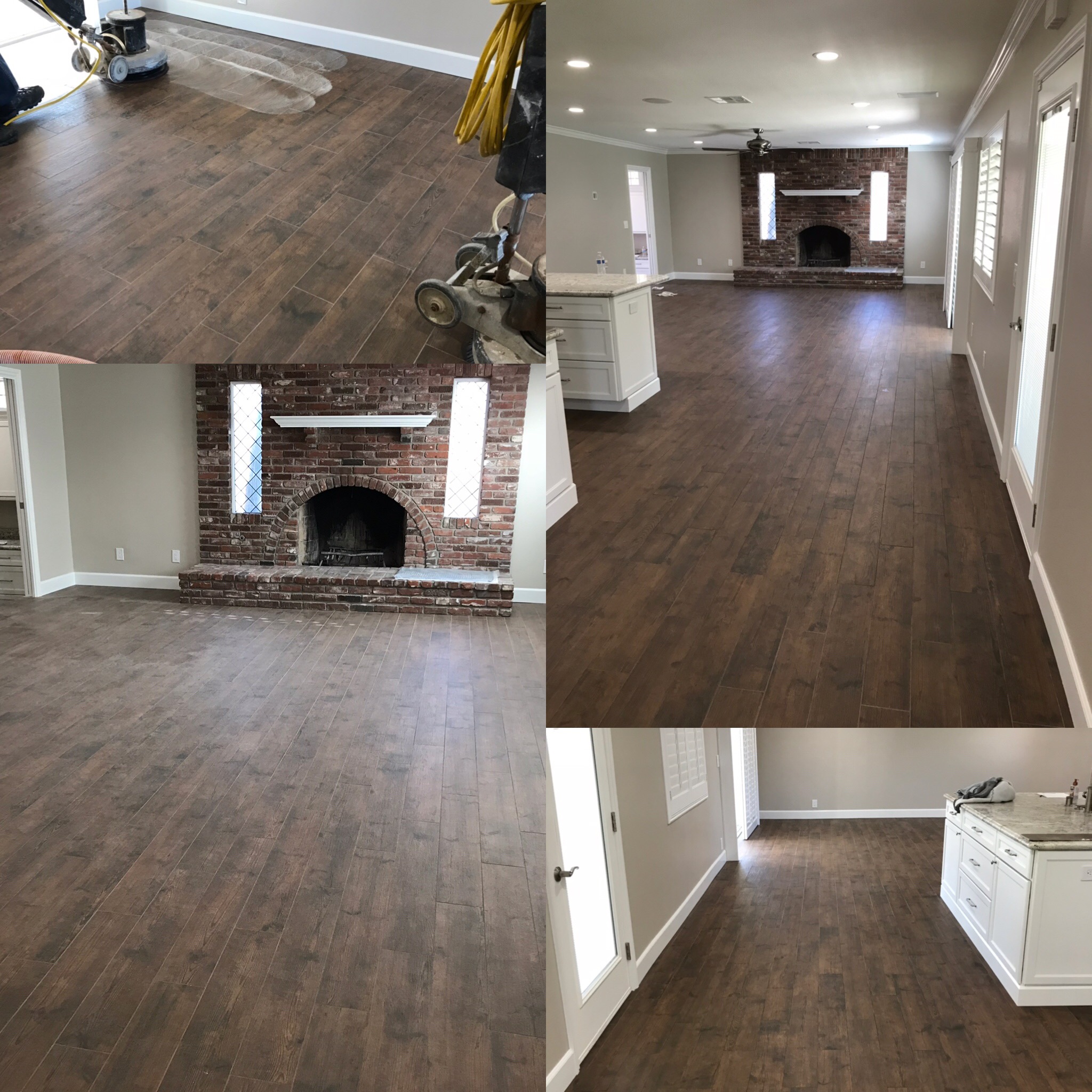 PORCELAIN FLOOR GROUT CLEANING