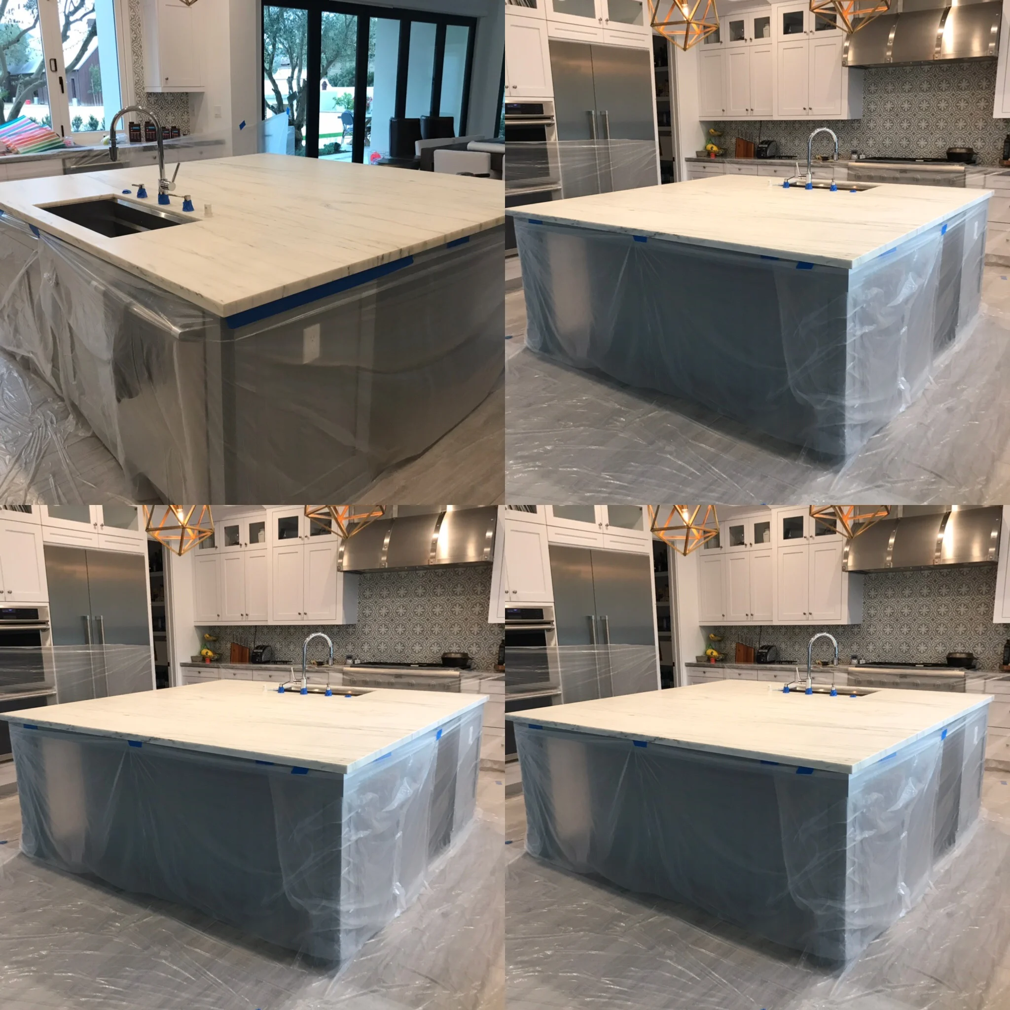 ALL PREPPED FOR MARBLE RESTORATION 