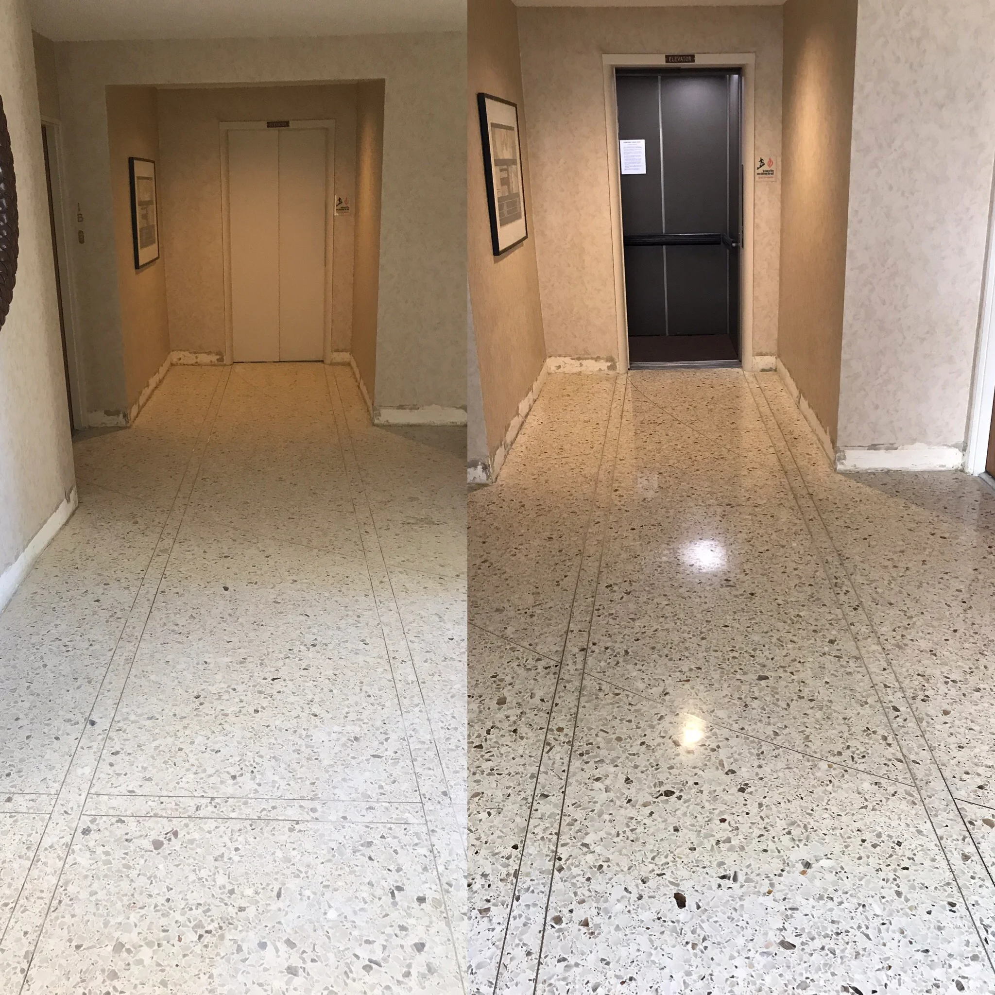 TERRAZZO BEFORE AND AFTER