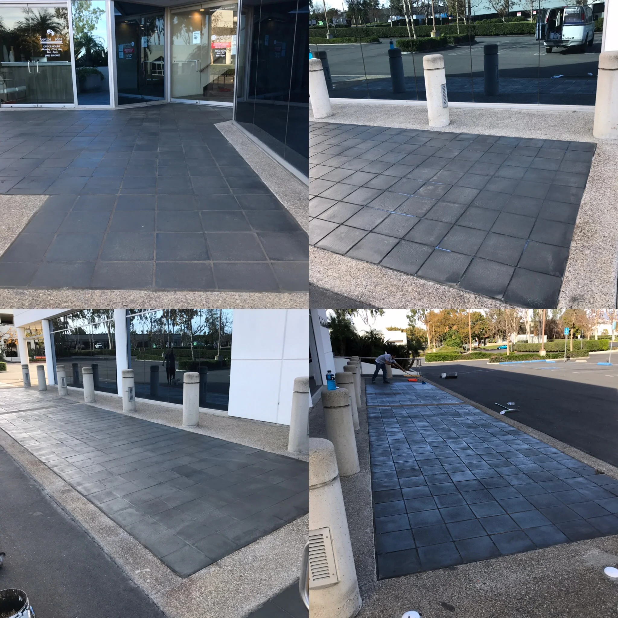 CONCRETE STAINED AND SEALED