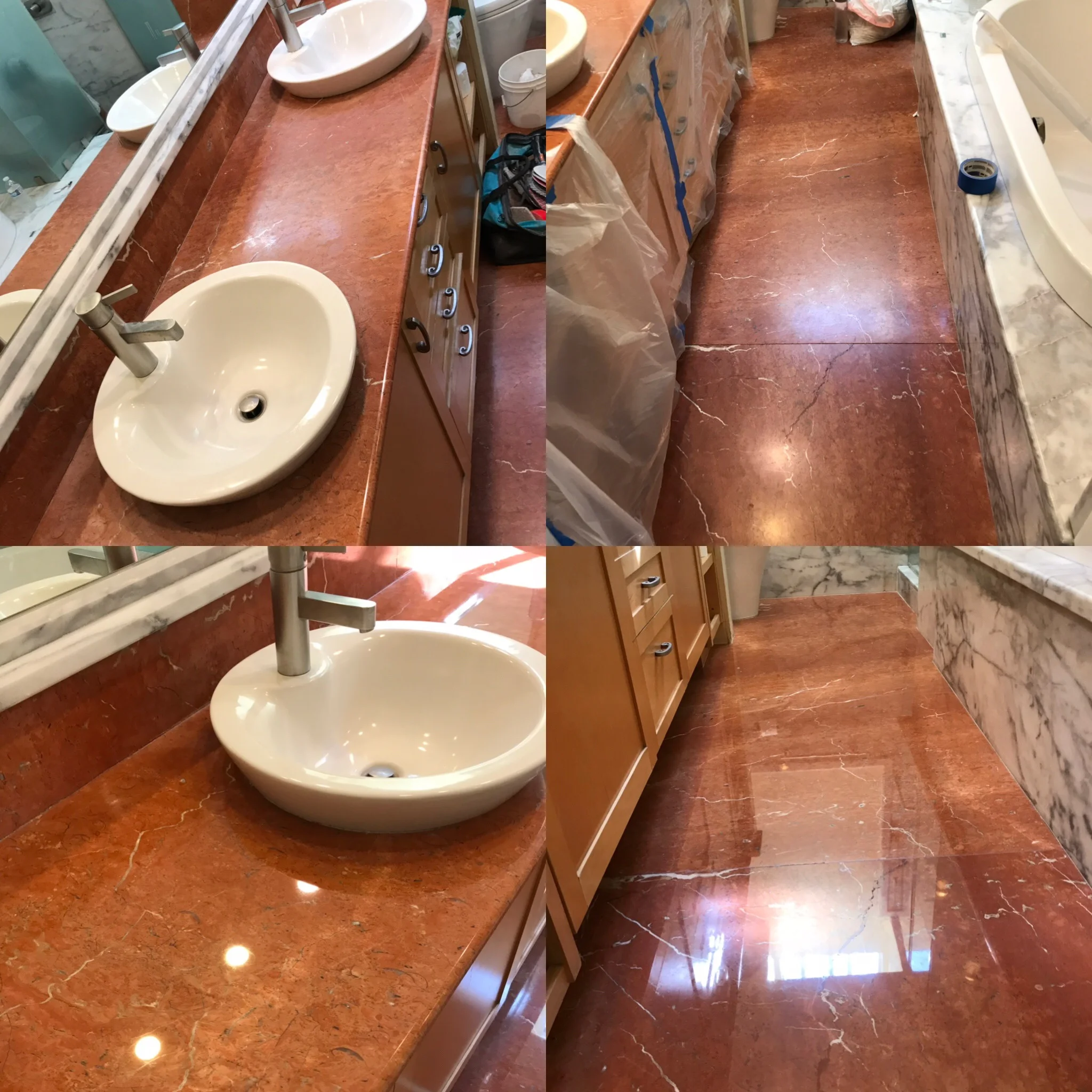 MARBLE BATHROOM RESTORED 