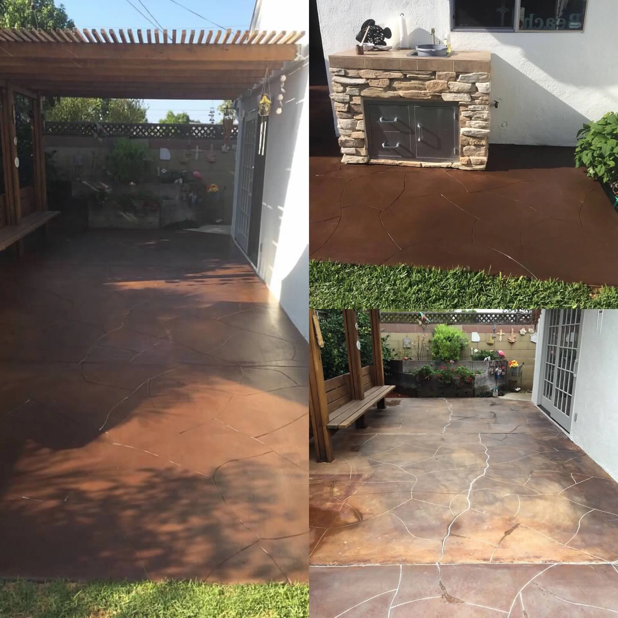 CONCRETE STAINED AND SEALED