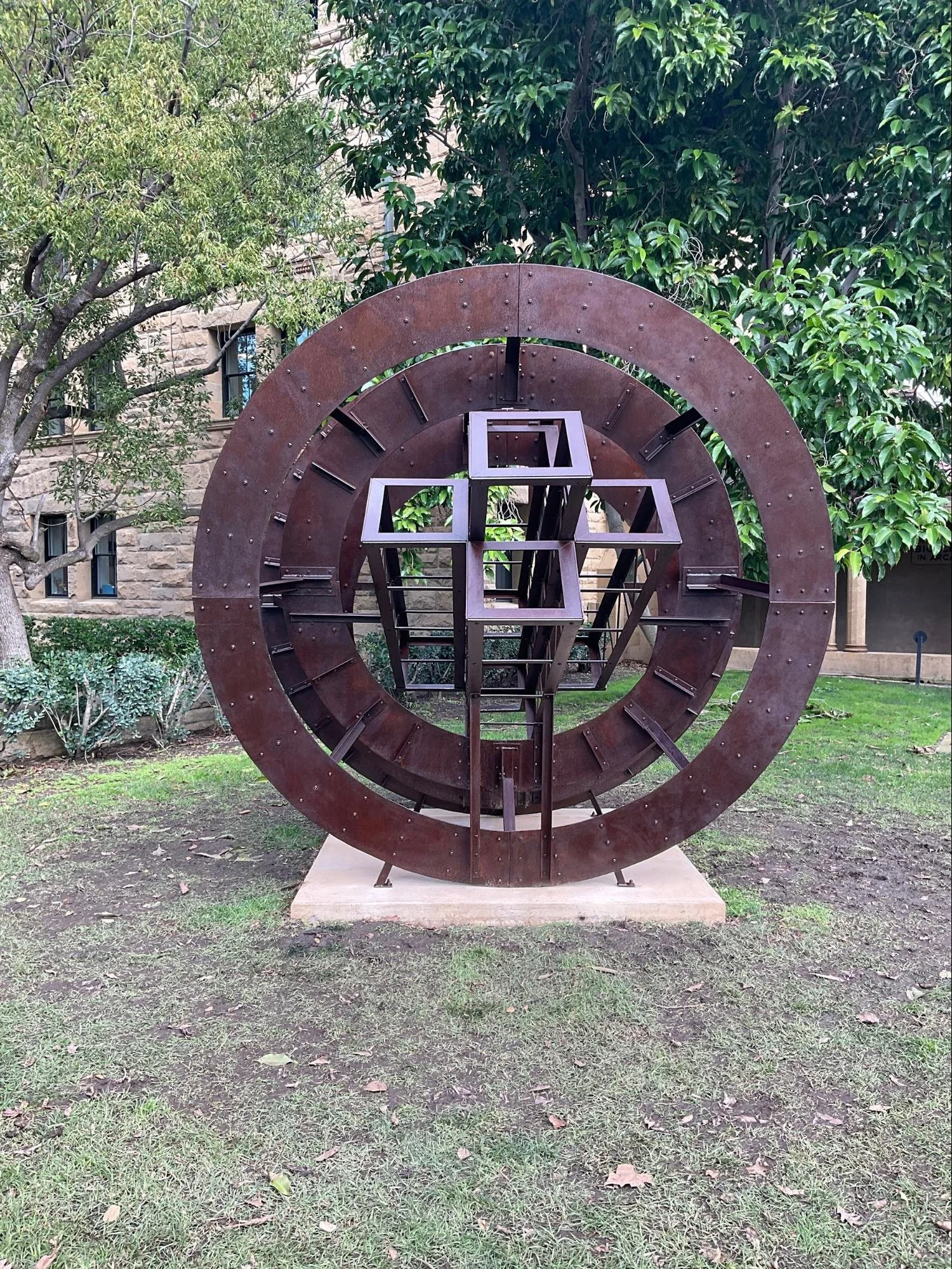 Outdoor Sculpture Department: Stabilization of Weathering Steel Sculpture
