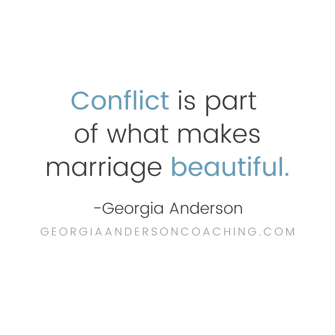 Mark and I have conflict. In fact lately I would put us in the &ldquo;high conflict&rdquo; category as we navigate retirement and family changes.⠀⠀⠀⠀⠀⠀⠀⠀⠀
⠀⠀⠀⠀⠀⠀⠀⠀⠀
How glad I am to get more practice in what I preach&mdash;that CONFLICT PLAYS AN IMPO