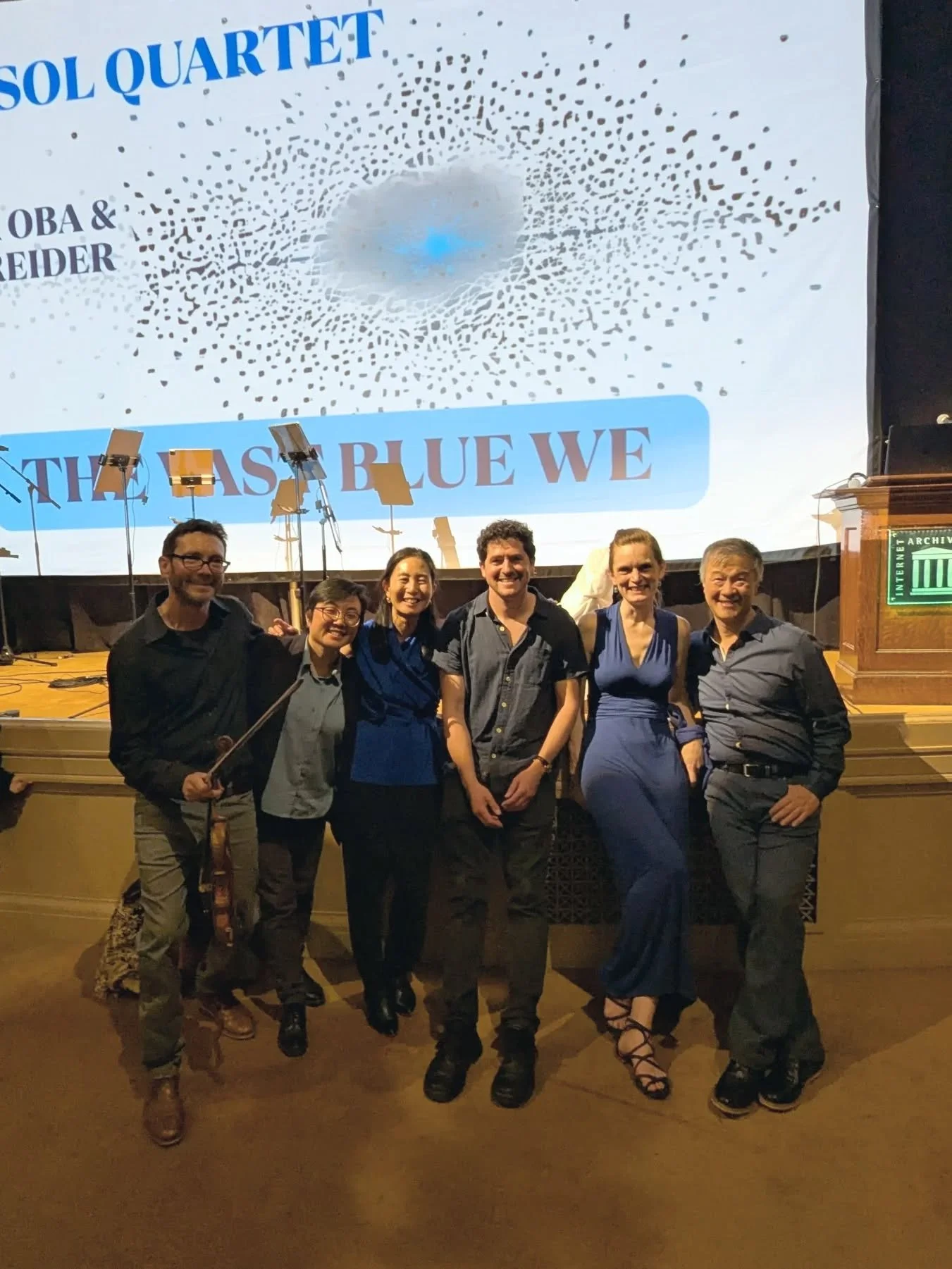 In the words of our cellist @redendpin it was a testament to the magic that can happen when we weave&nbsp;art into our lives. Thank you @internetarchive for commissioning two composers @erika_oba &amp; @samreidermusic to write beautiful and celebrato