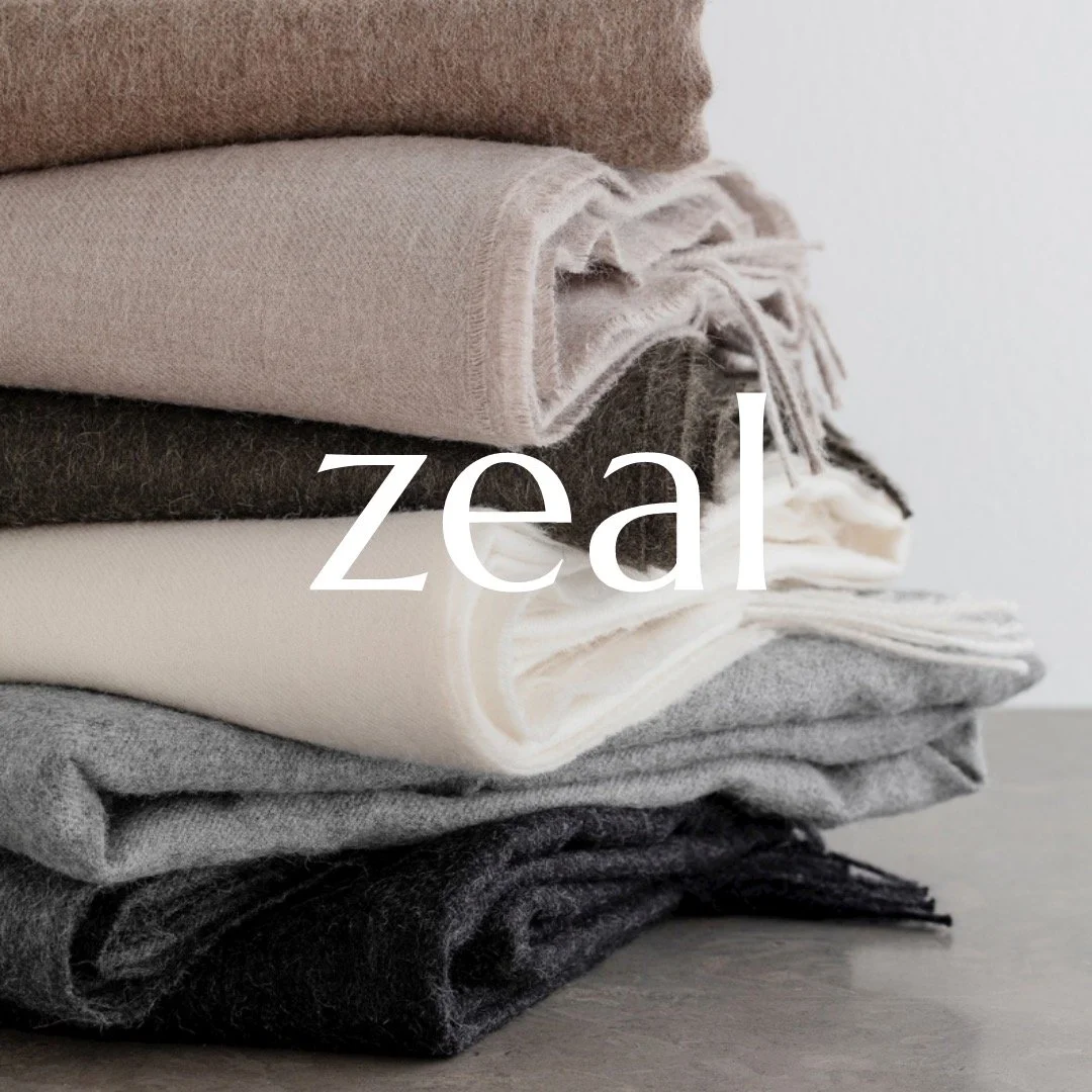 Meet Zeal, our 100% Peruvian Baby Alpaca throw. Light, warm, and effortlessly soft, it&rsquo;s the piece you reach for without thinking&mdash;across the sofa, around your shoulders, or shared on a quiet evening. Naturally breathable and gentle on the