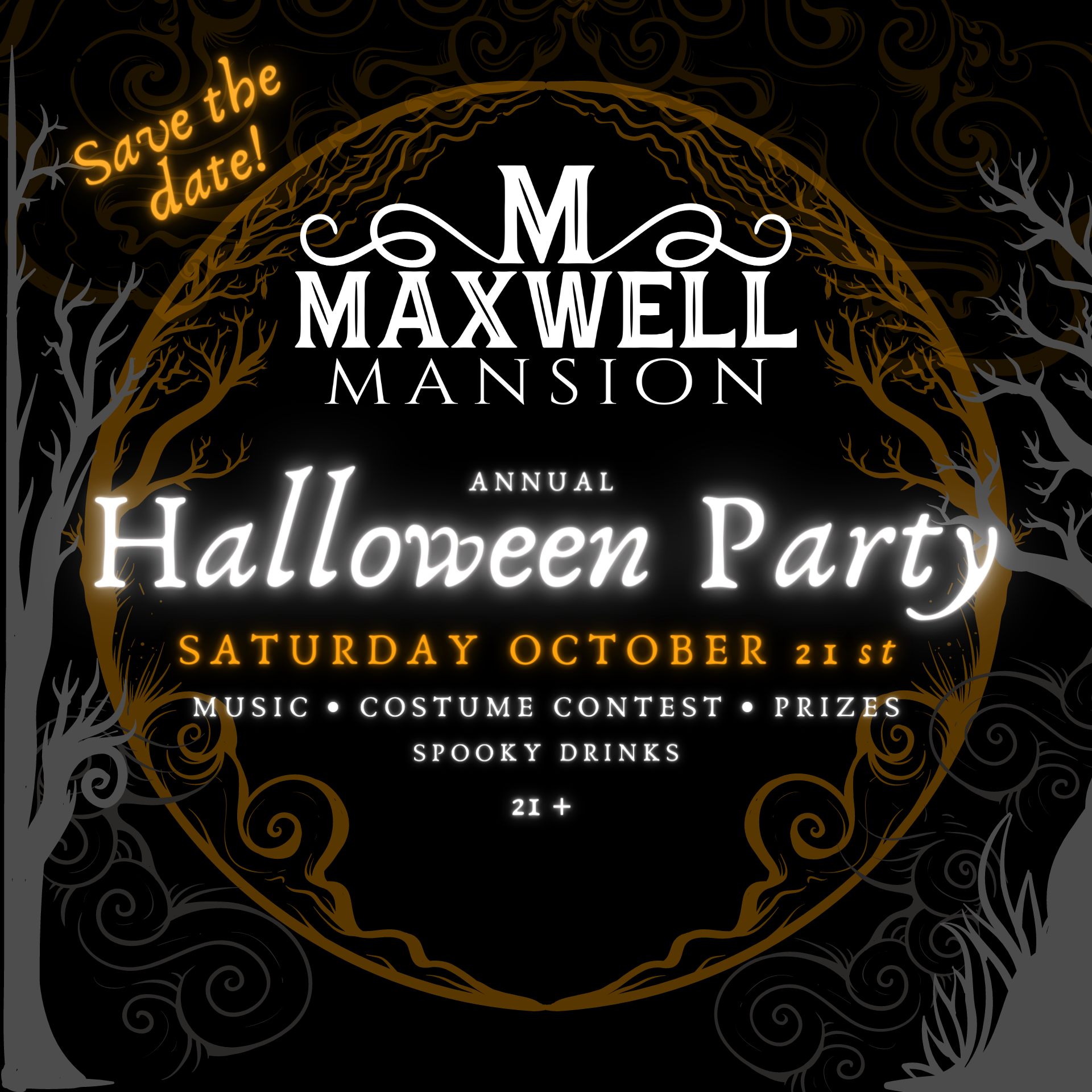 Maxwell's Annual Halloween Party: Old Fashioned Frights