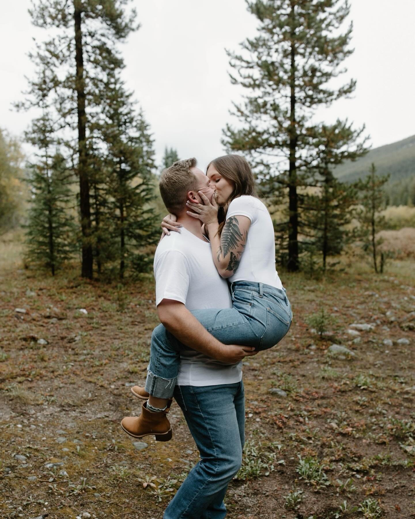 Austin + Amanda picked a dreamy forest location in Breckenridge for their engagements last September! We originally were planning on another location when it got snowed out, so we went a little bit down the mountain to find this spot. It&rsquo;s alwa