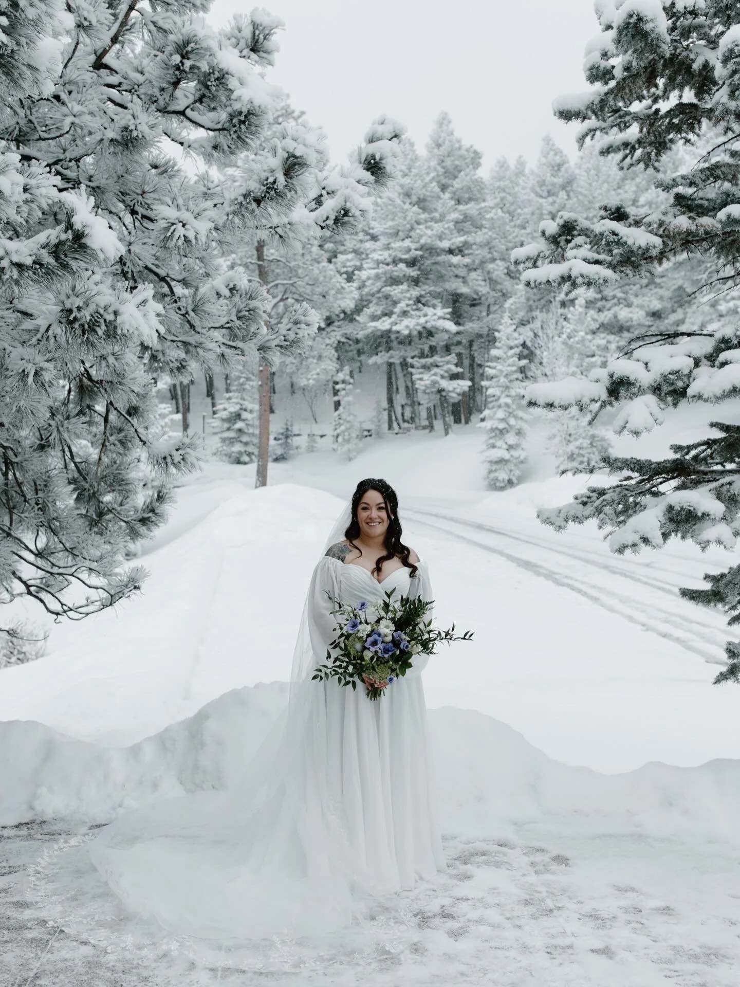With the snowy weather today, it&rsquo;s making me want to share these stunning bridal portraits of Victoria on her wedding day 🥹

&mdash;&mdash;> swipe to see Ryland&rsquo;s reaction while we were taking them 😭

.
.
.
#winterwedding #weddingpho