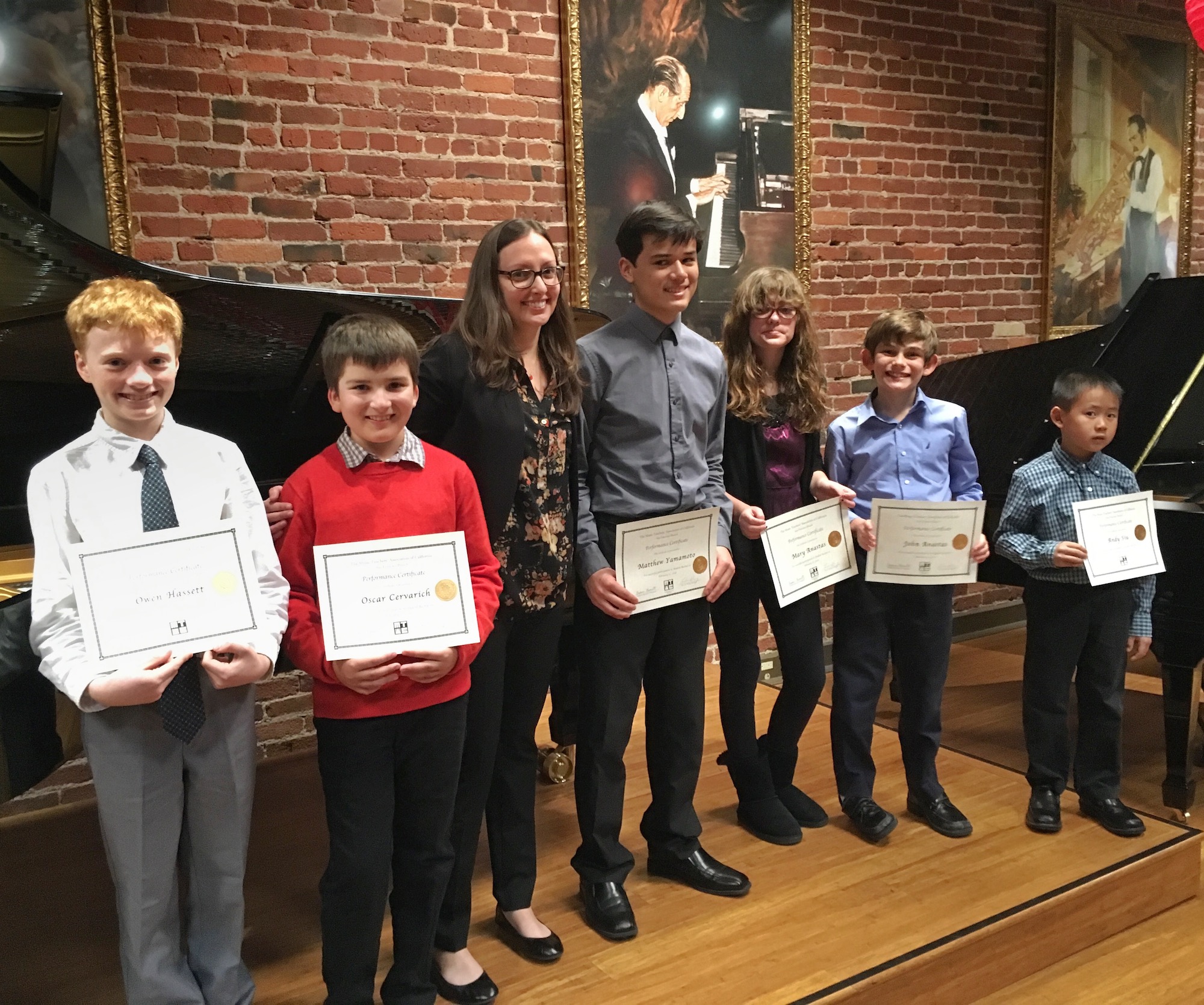 Julie Barwick Piano Studio at Steinway Piano Gallery