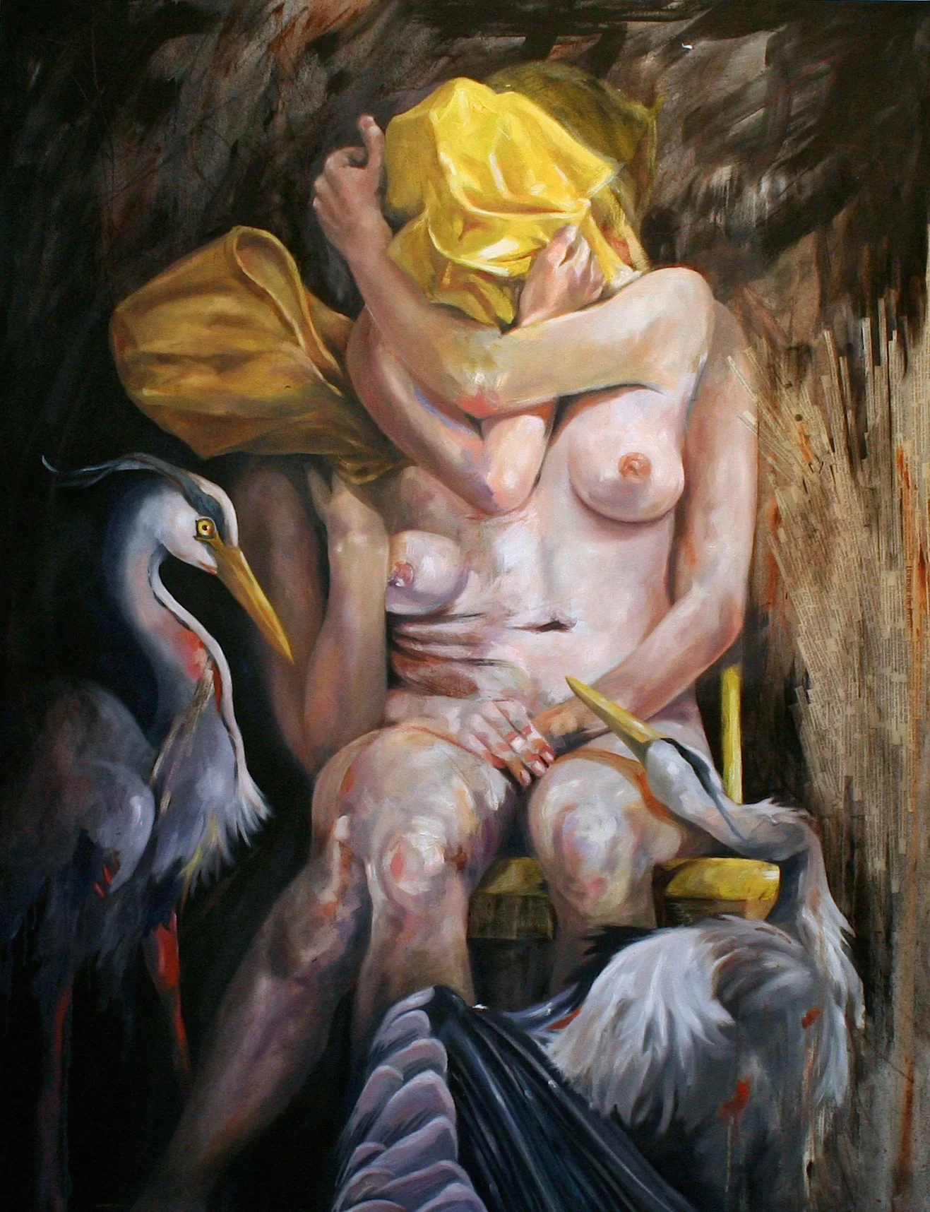 Yellow, 2015 Mixed Media on Canvas 42"x48"