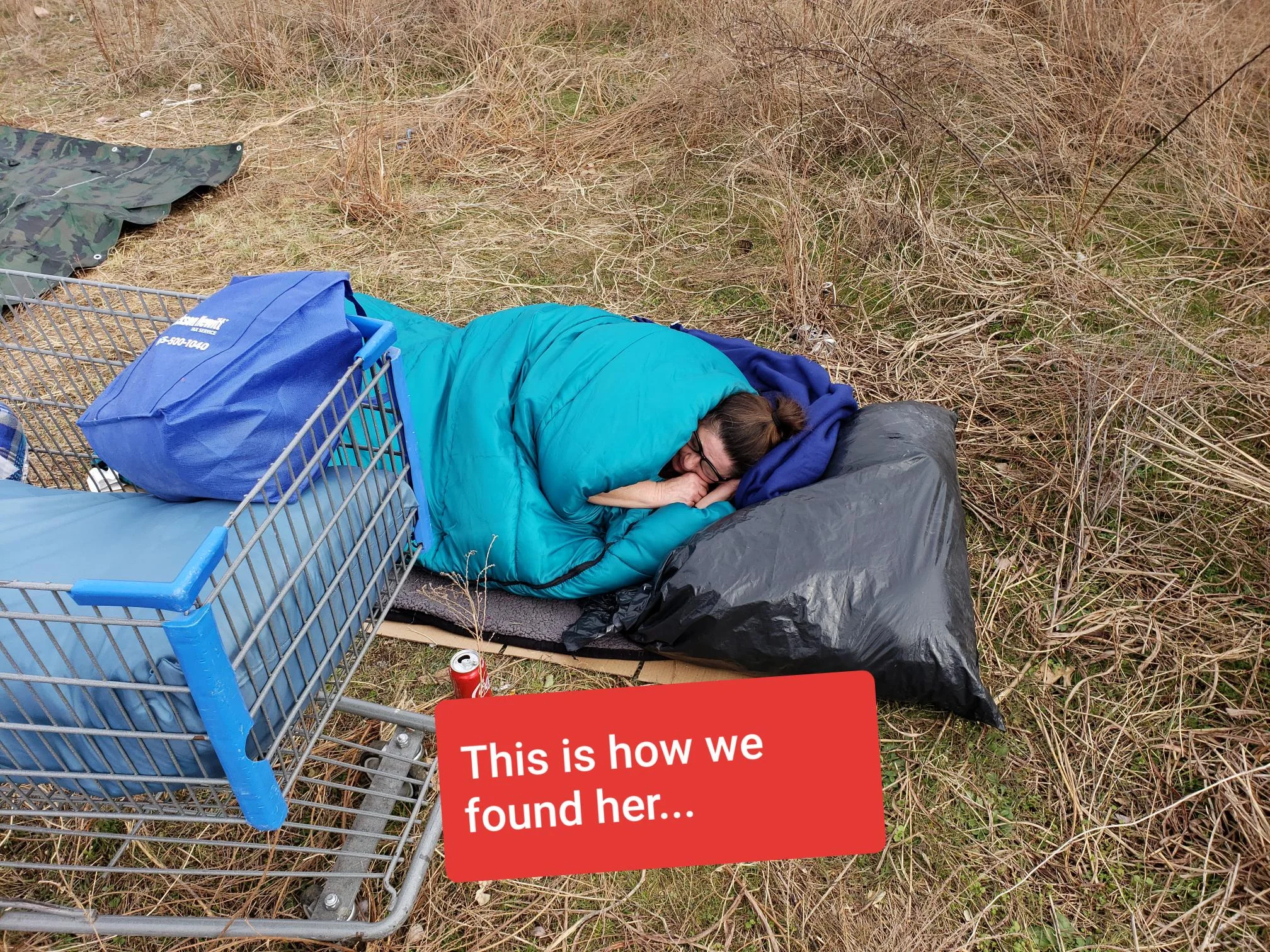 This is how we found her............