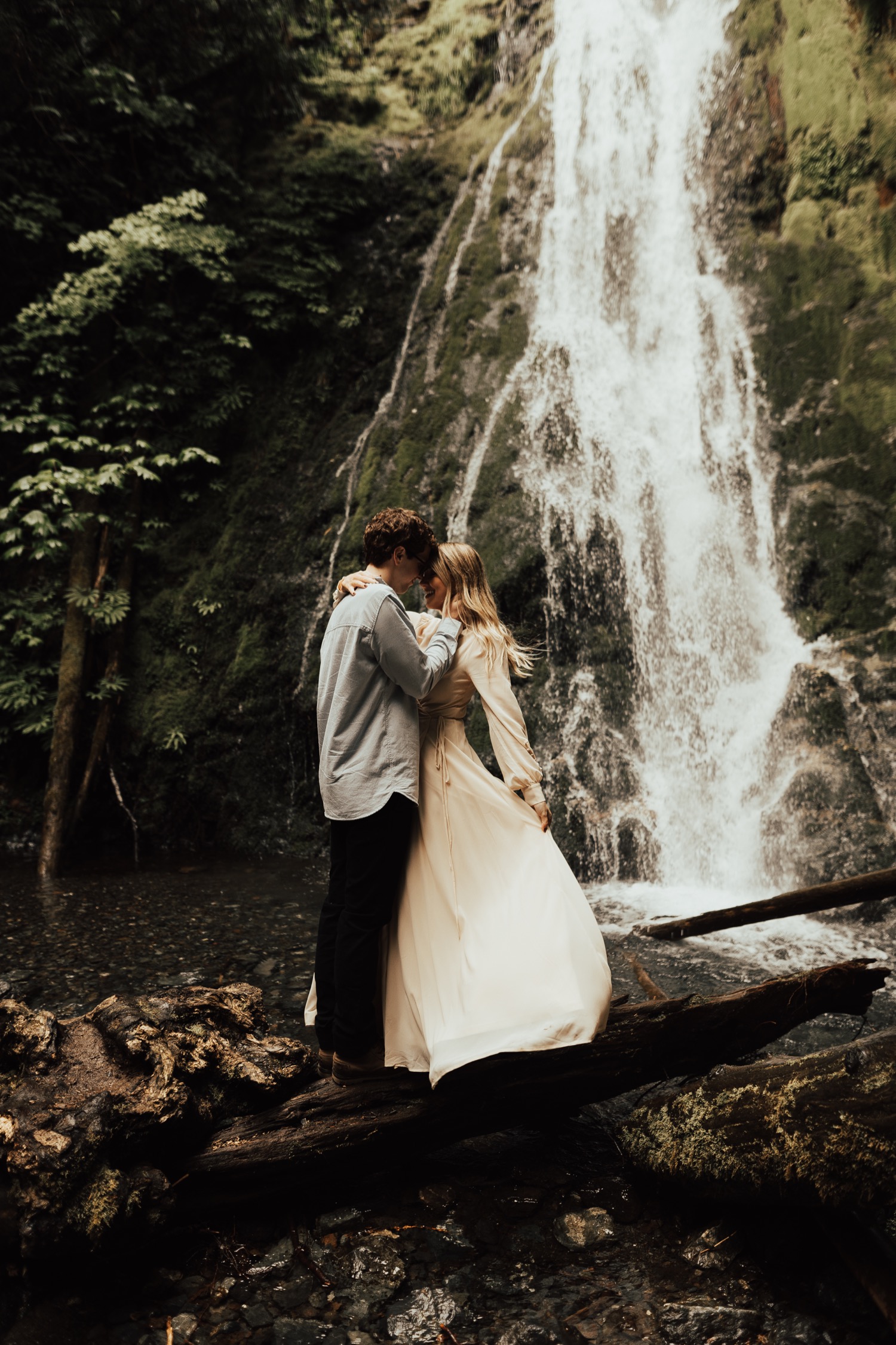 Olympic National Park Intimate Waterfall Elopement