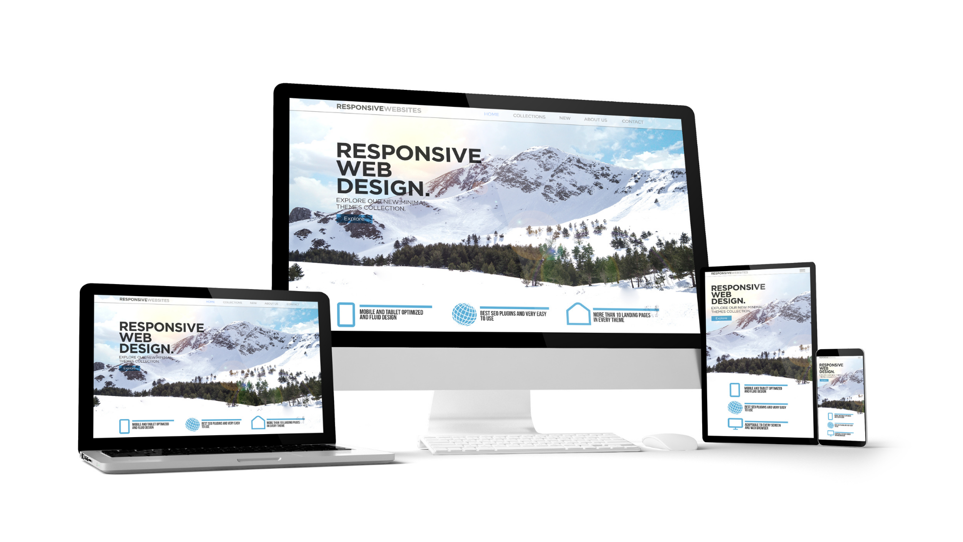 Responsive Design Computer and Website Design