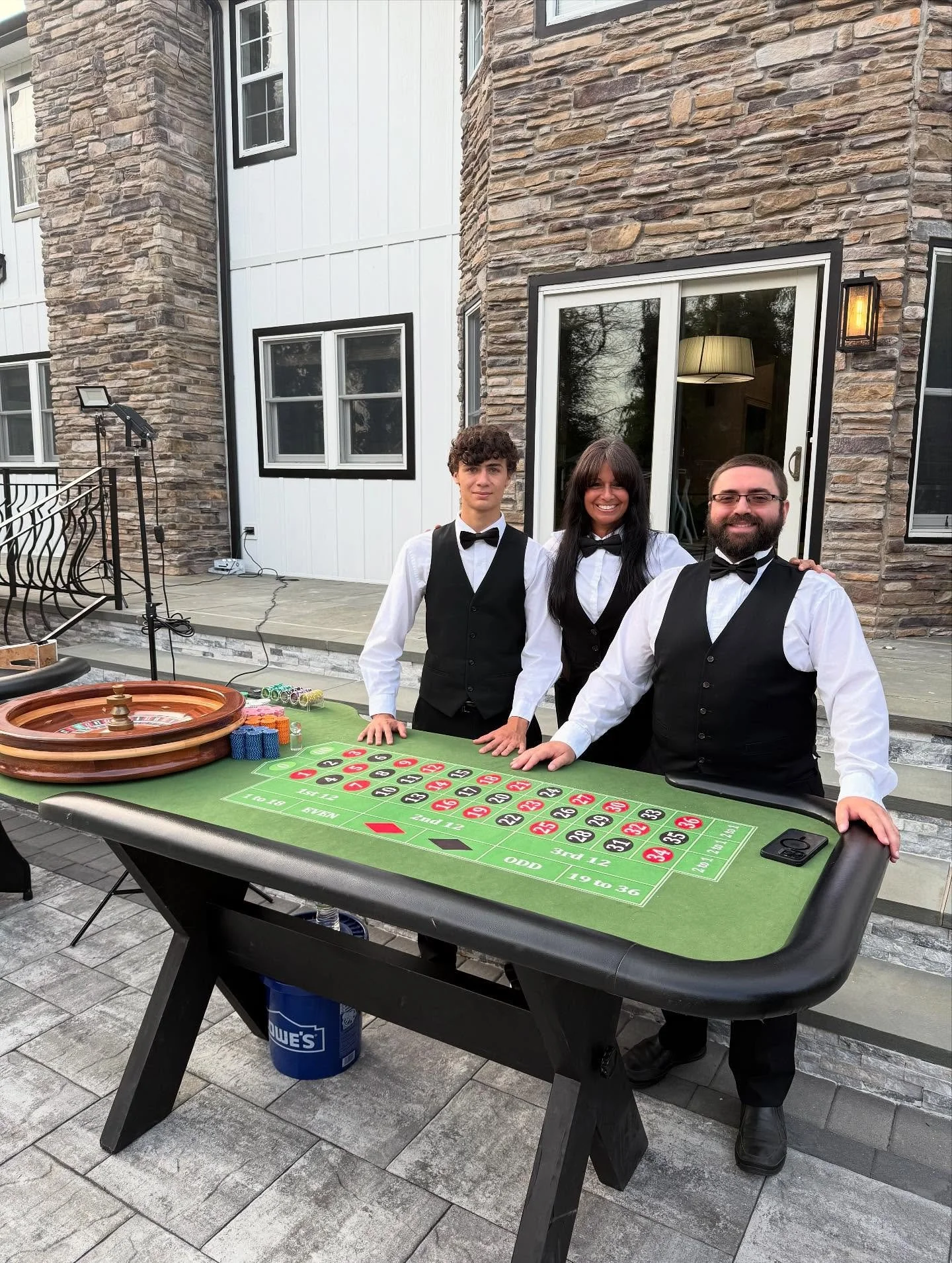 Beautiful night for a casino party #houseparty #birthday