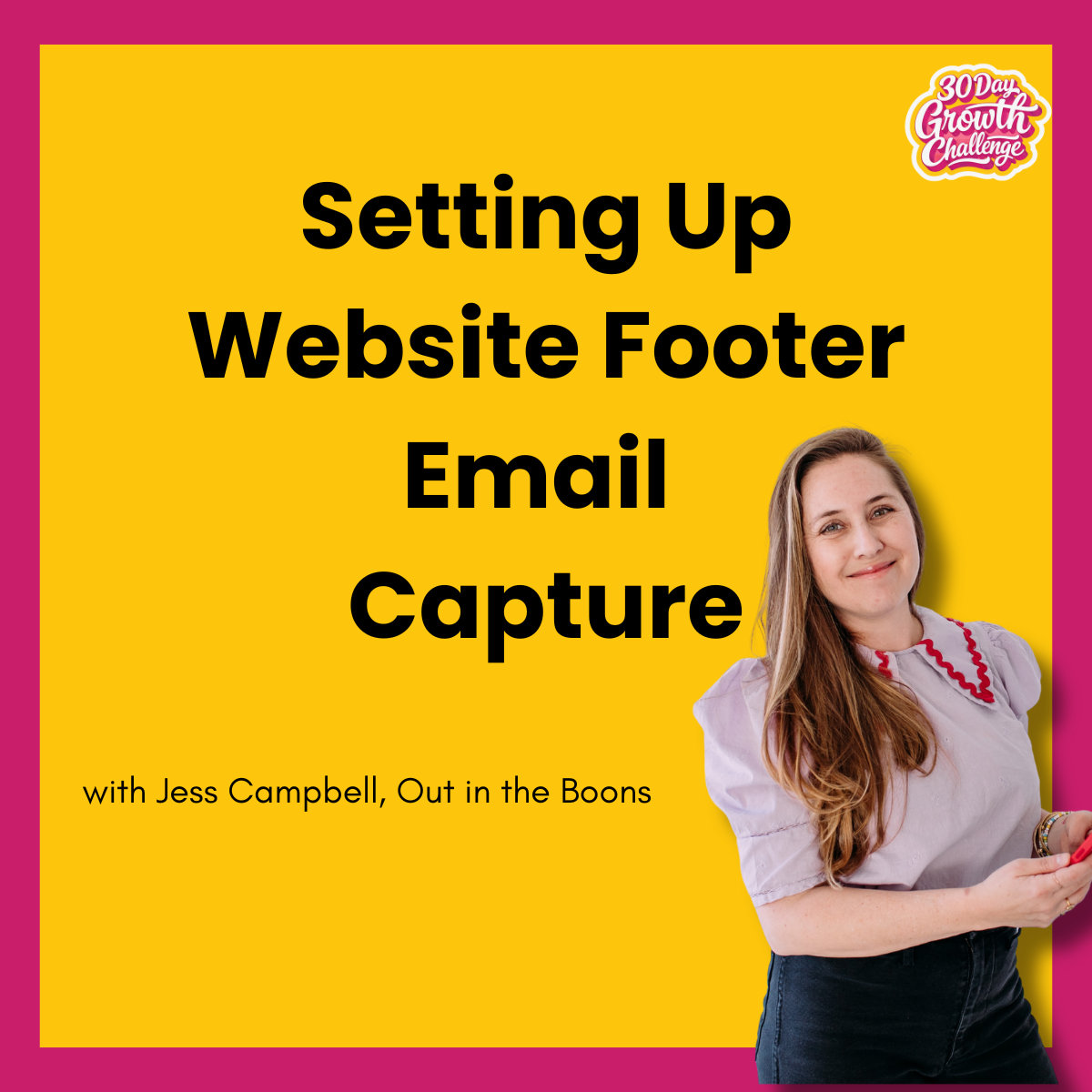 Day 14: A Website Footer Email Capture