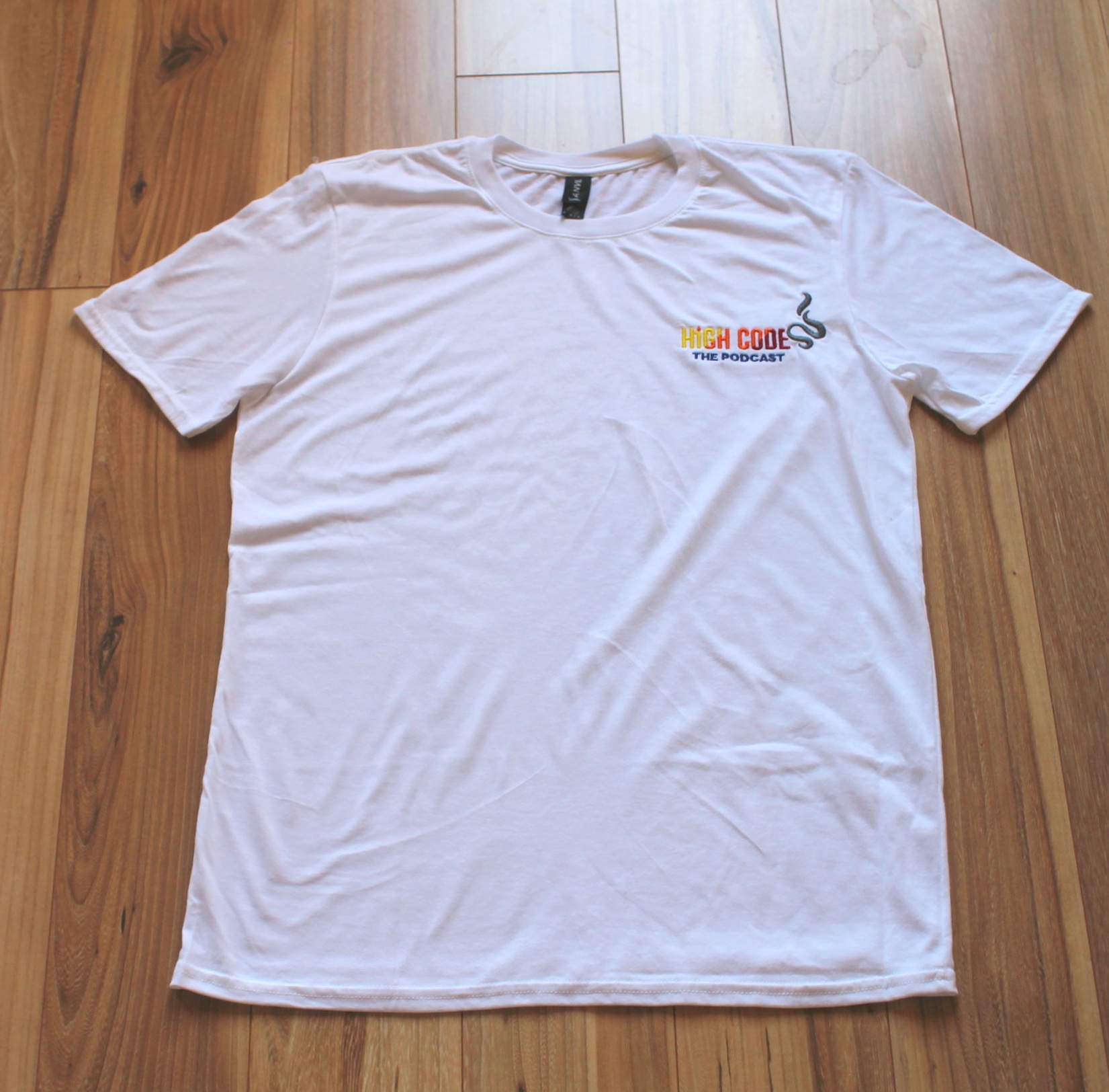 High Codes the podcast Logo Tee - Short Sleeve white