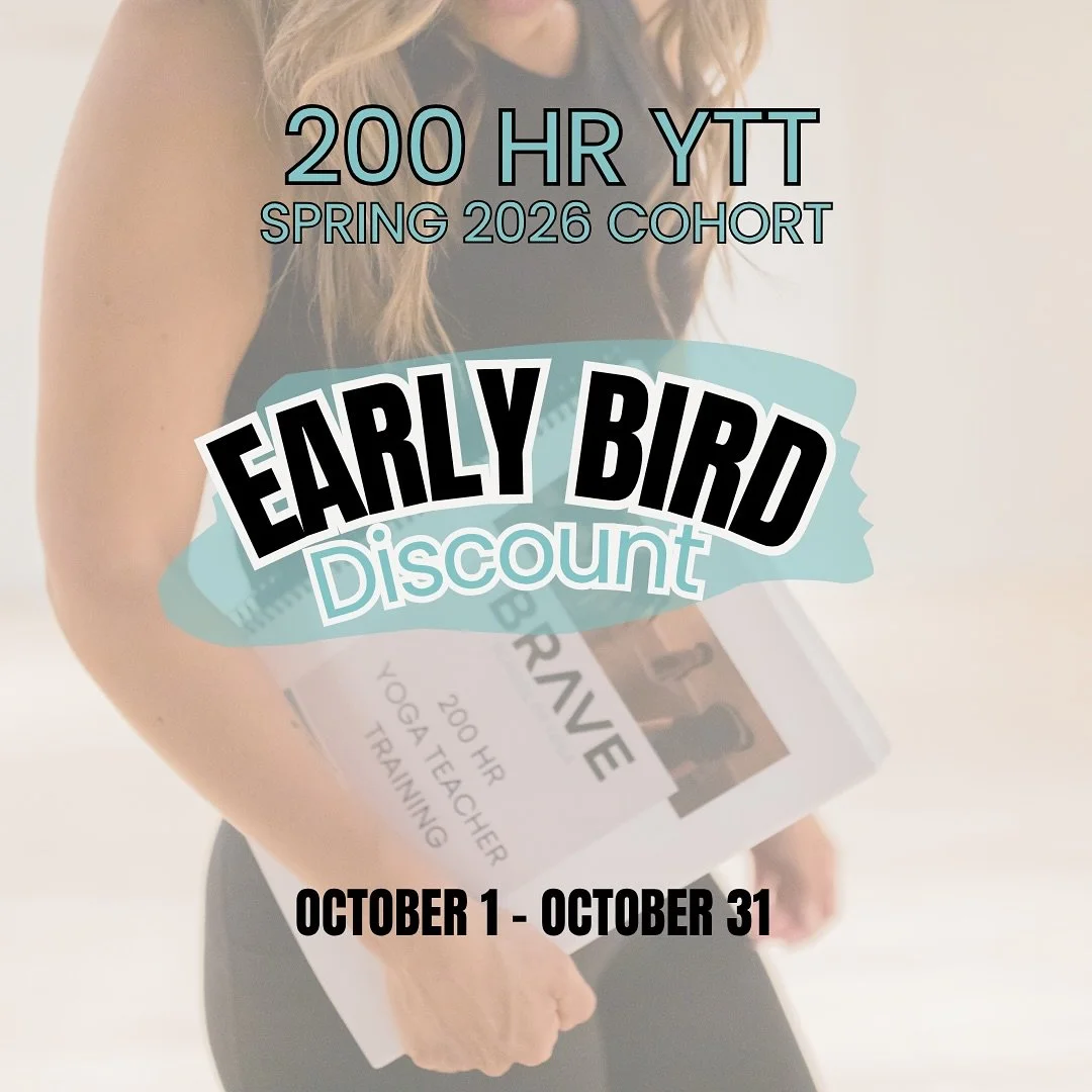 Early Bird Alert! 

Ready to deepen your practice and step into your power? ✨
 BRAVE&rsquo;s 200HR Yoga Teacher Training &ndash; Spring Cohort is now open for enrollment!
Lock in Early Bird pricing when you register through the BRAVE App or on the BR