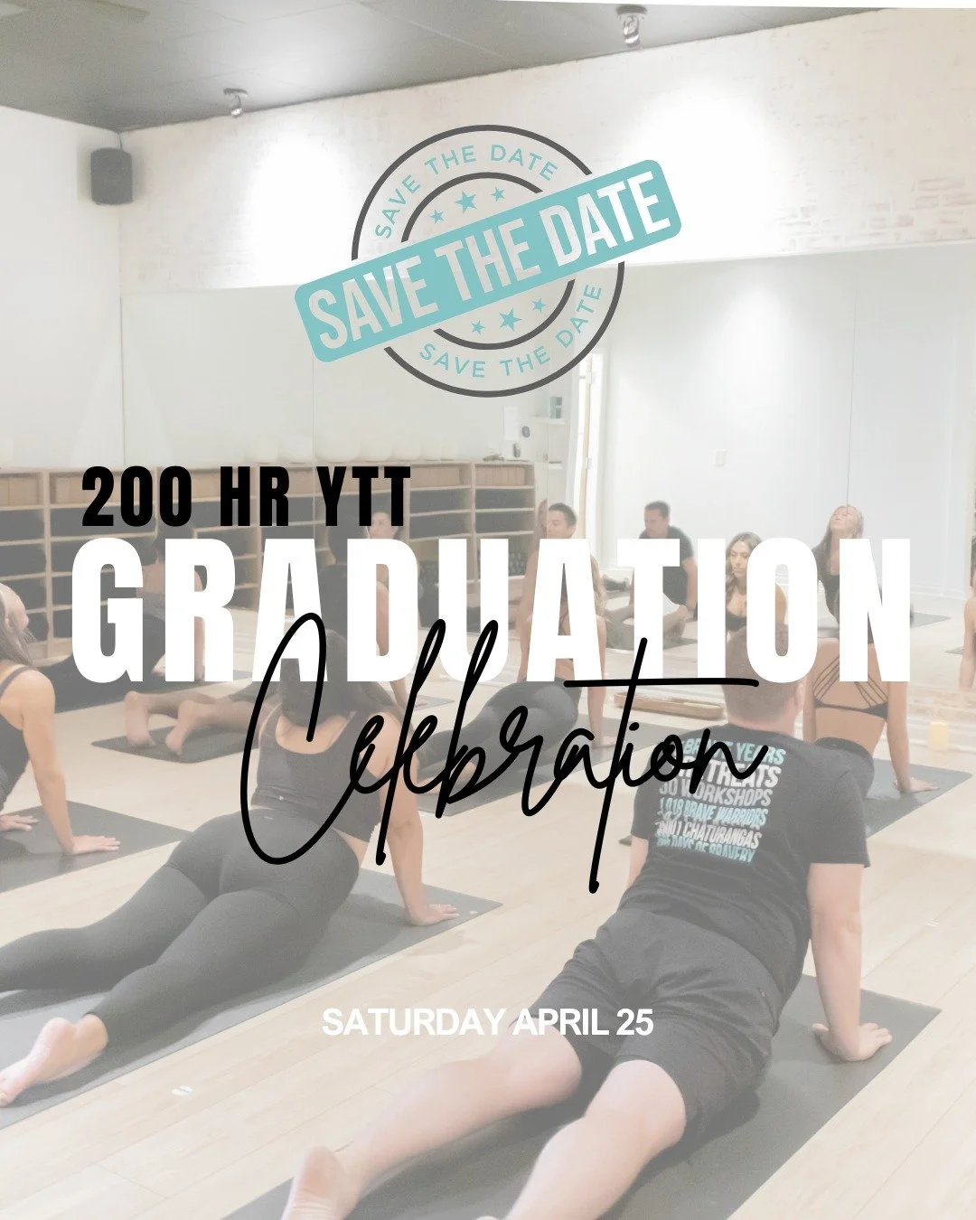 ✨ Save the Date, BRAVE Yogis ✨

Join us on Saturday, April 25 as we celebrate our incredible 200 HR Yoga Teacher Training graduates with a special donation-based community class and graduation celebration!

🧘 Community Class: 11:00 AM &ndash; 12:00 