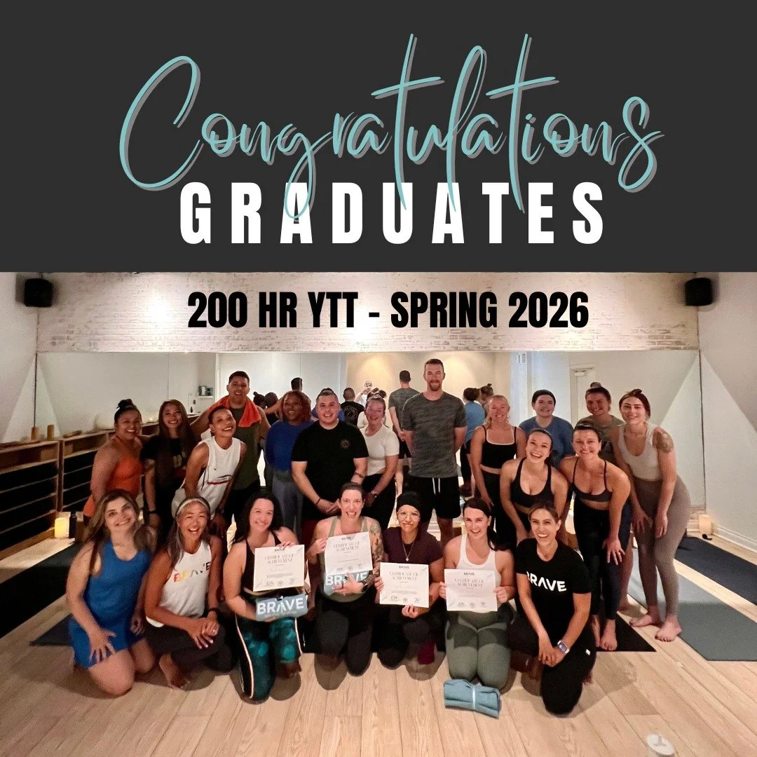 Congratulations to BRAVE's 2026 Yoga Teacher Training Spring Cohort!

We are so proud of the dedication, growth, and transformation each of you has brought to this journey. Becoming a yoga teacher is not just about learning to lead a class; it is abo